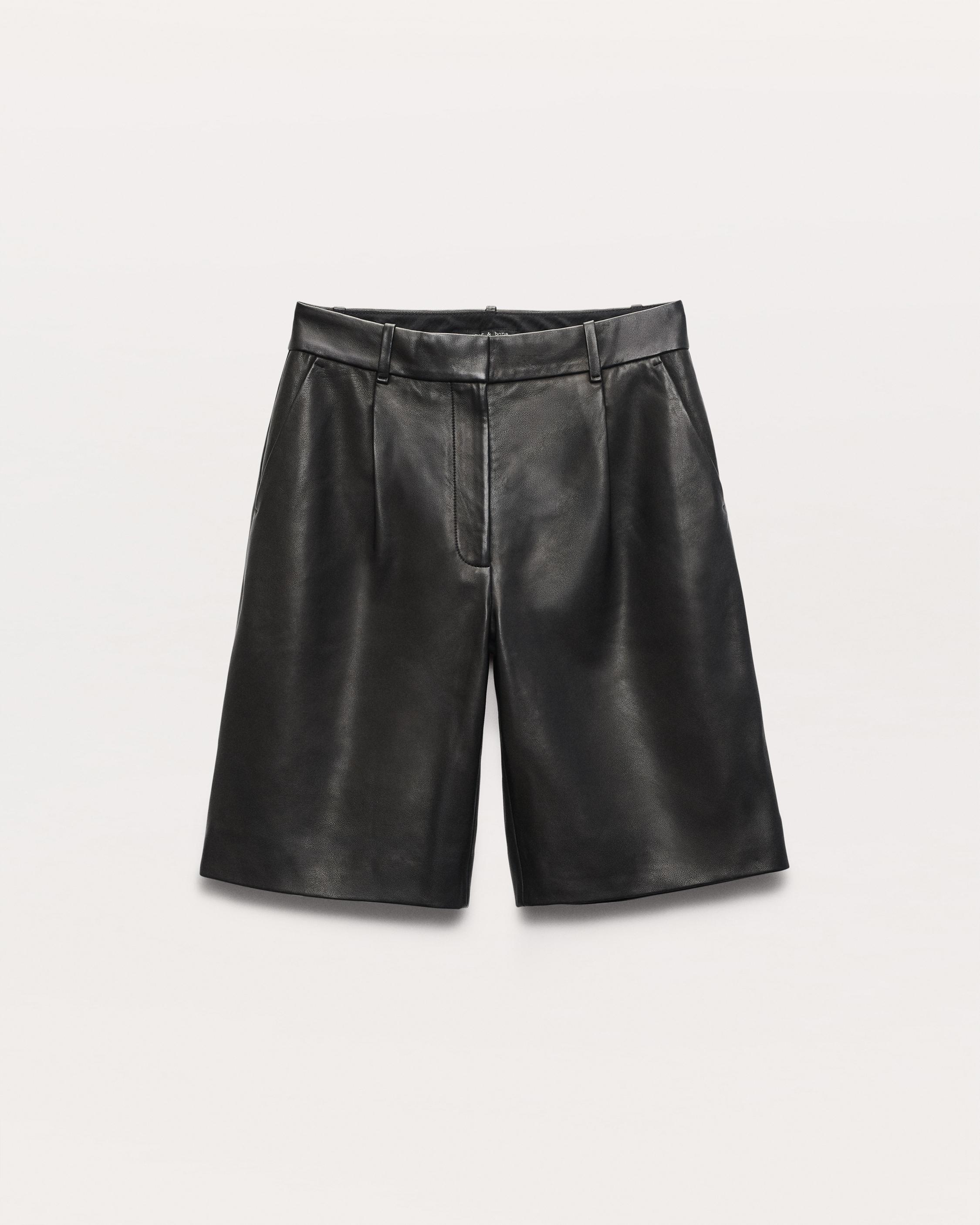 Irina Leather Shorts image number 2