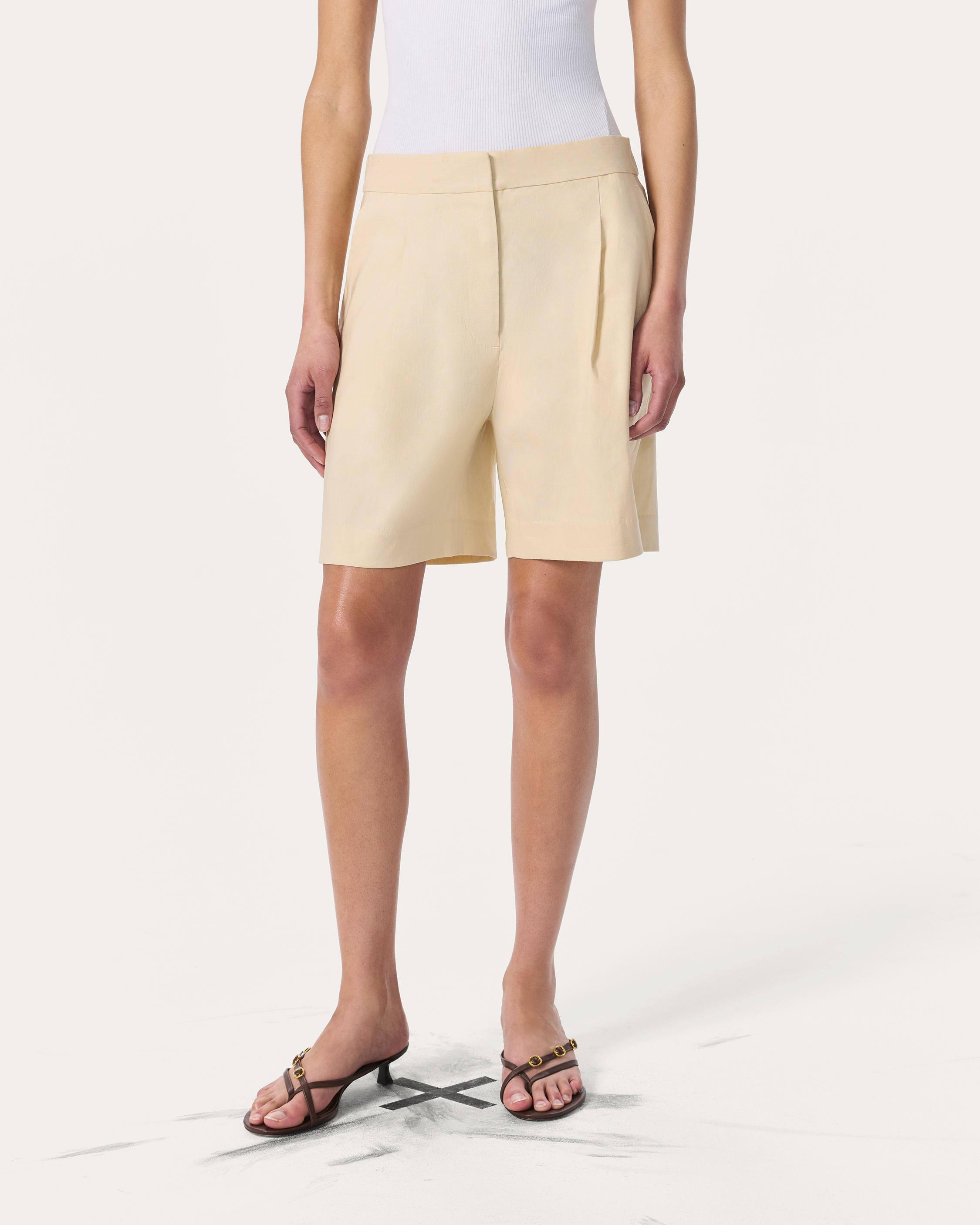Leona Linen-Blend Shorts image number 3