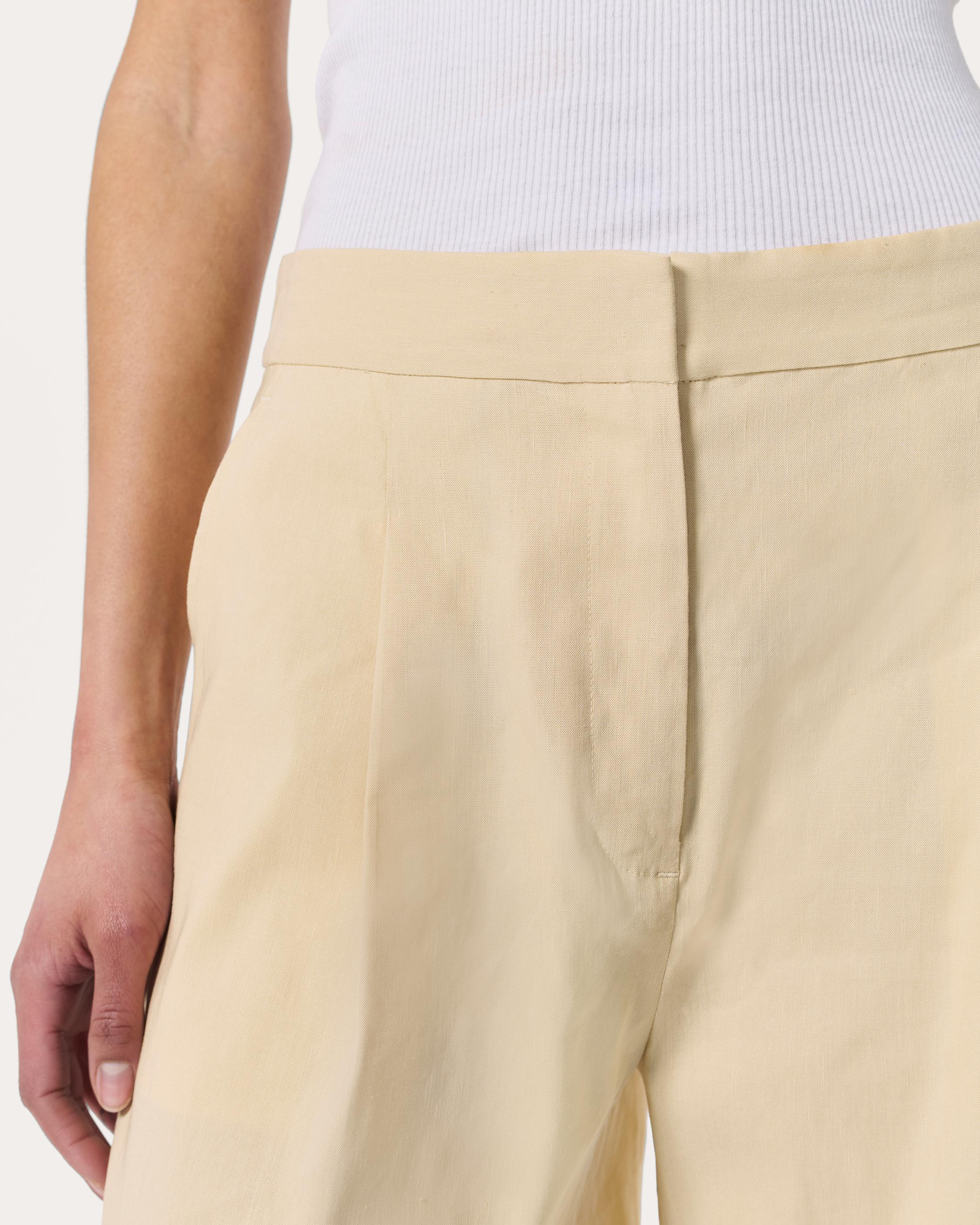 Leona Linen-Blend Shorts - image 4
