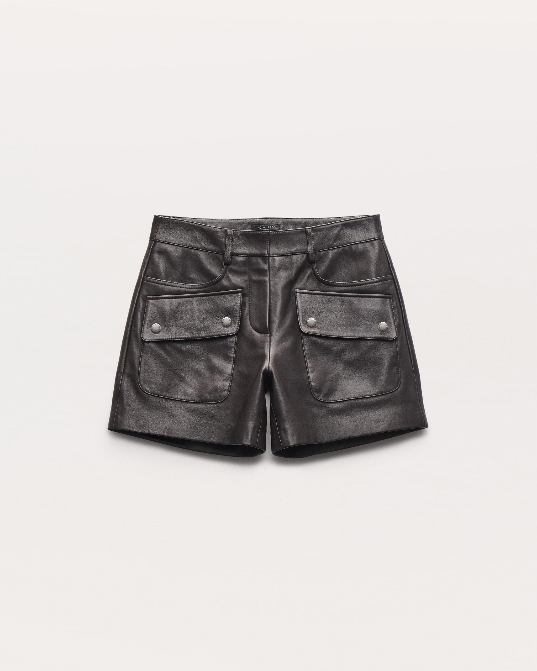 Aria Leather Shorts