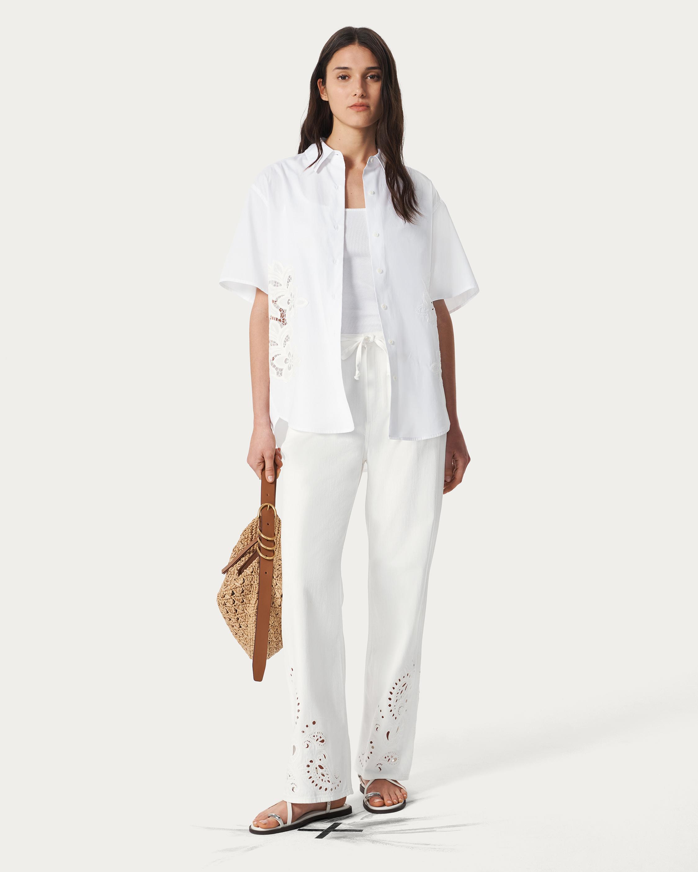 Amy Lace Poplin Shirt image number 3