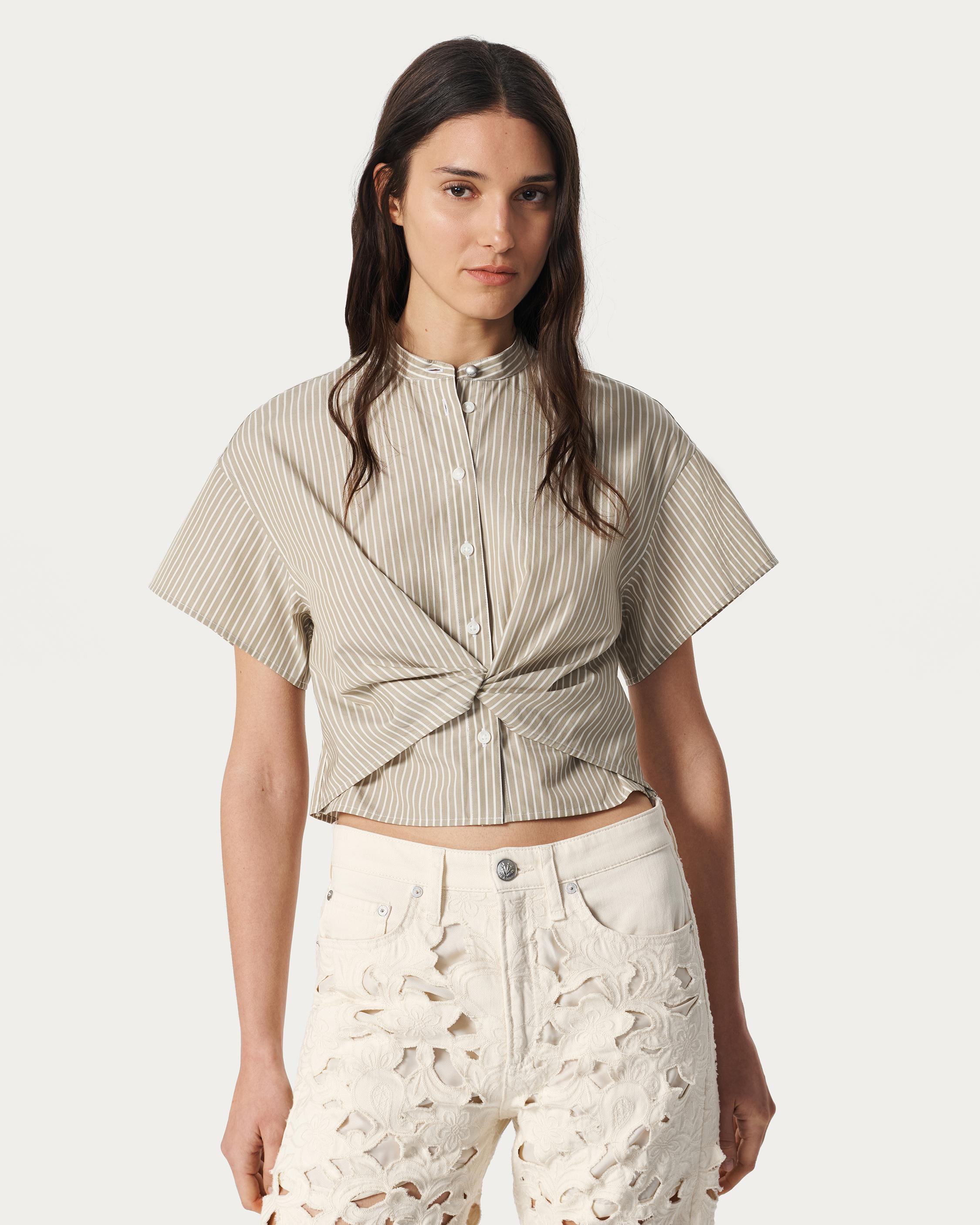 Gretchen Striped Poplin Shirt image number 1