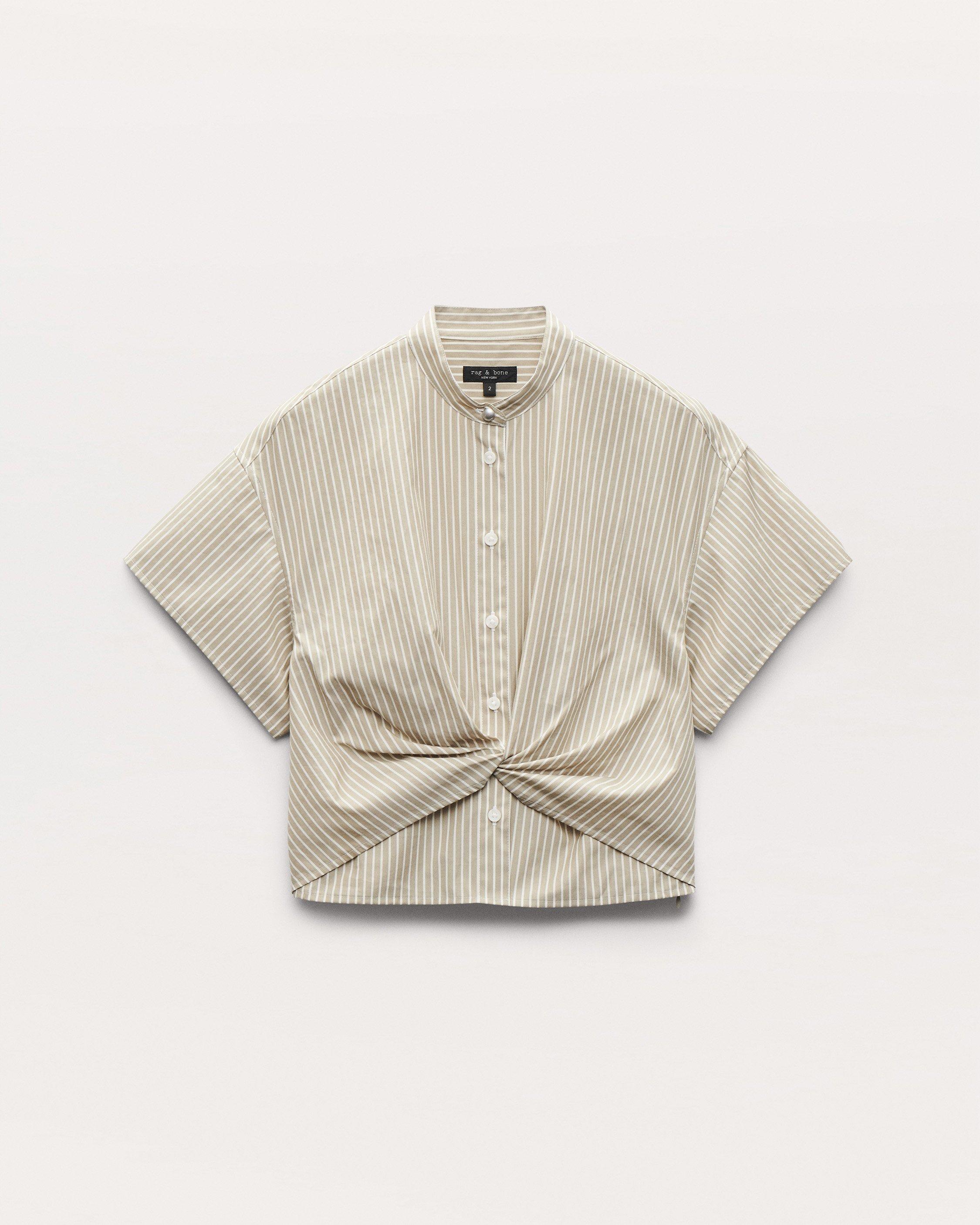 Gretchen Striped Poplin Shirt - image 2