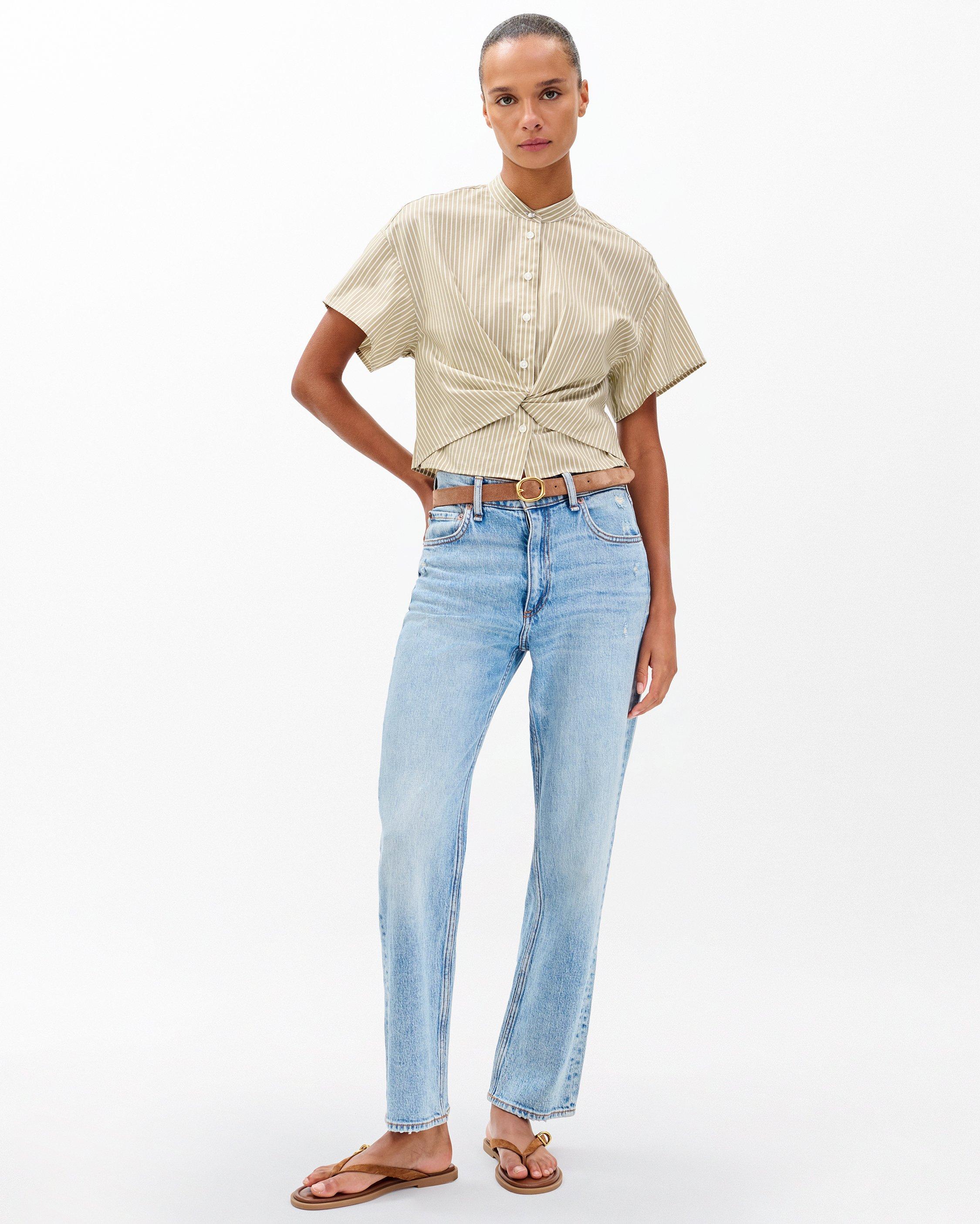 Gretchen Striped Poplin Shirt - image 3