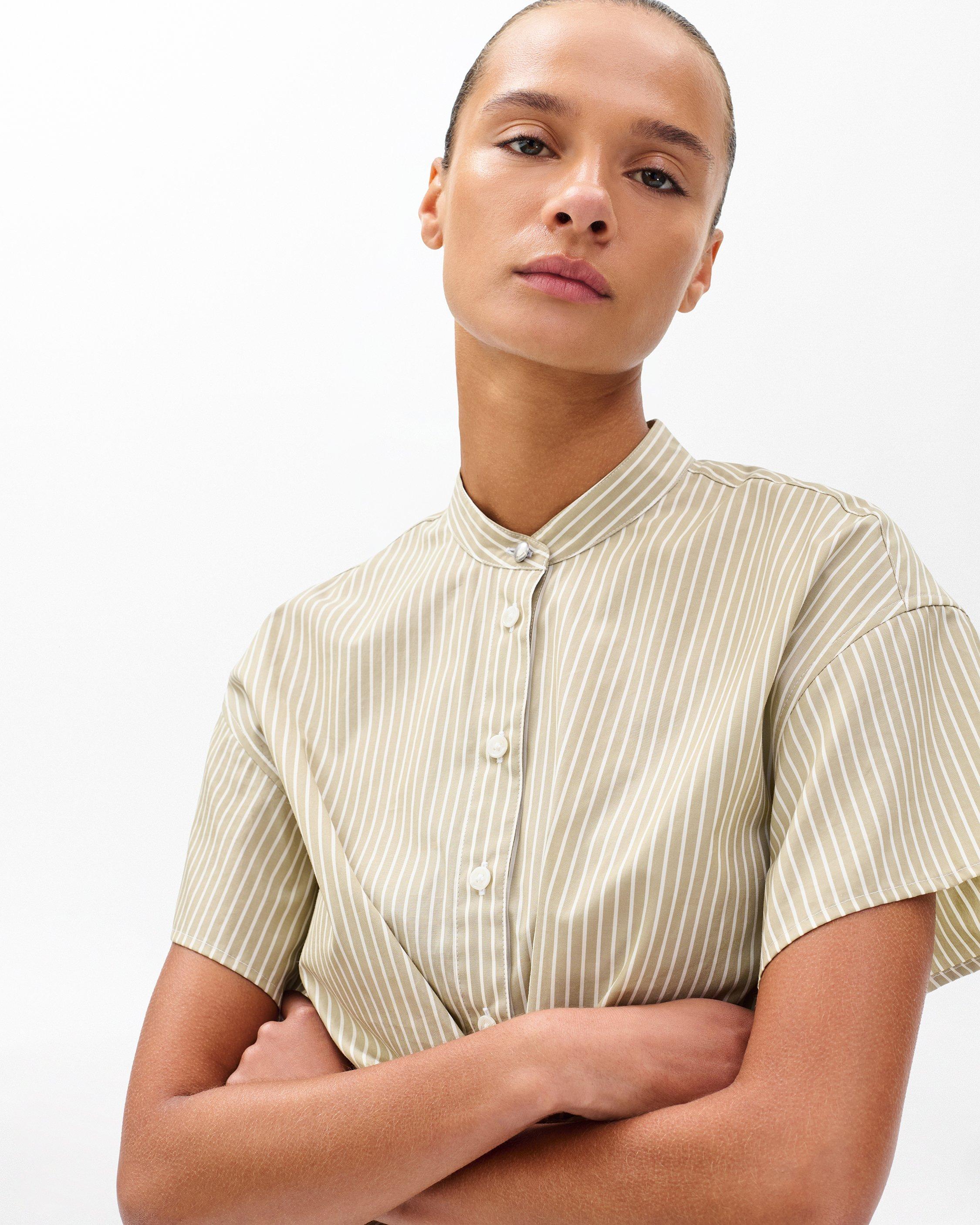 Gretchen Striped Poplin Shirt - image 4