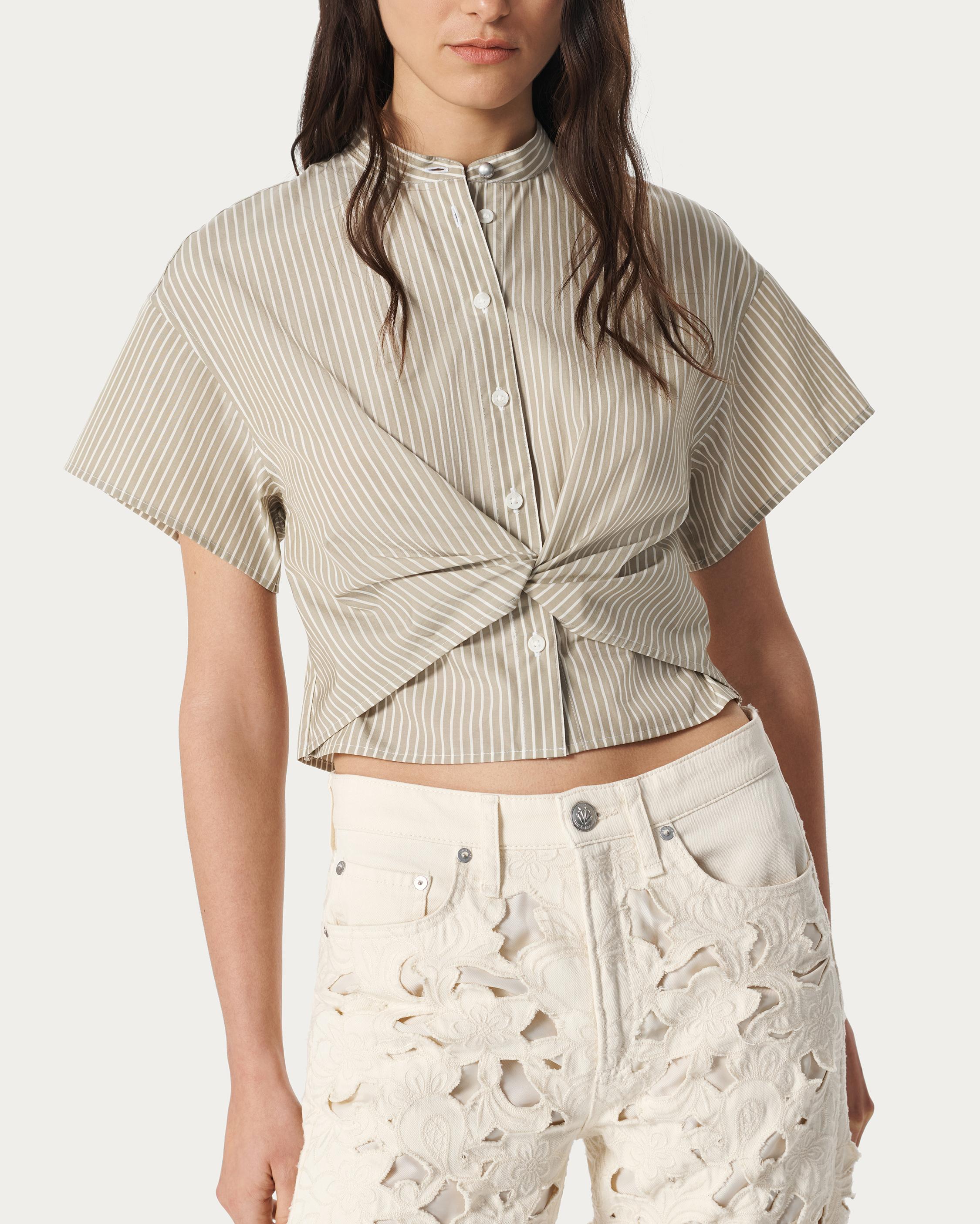 Gretchen Striped Poplin Shirt image number 4