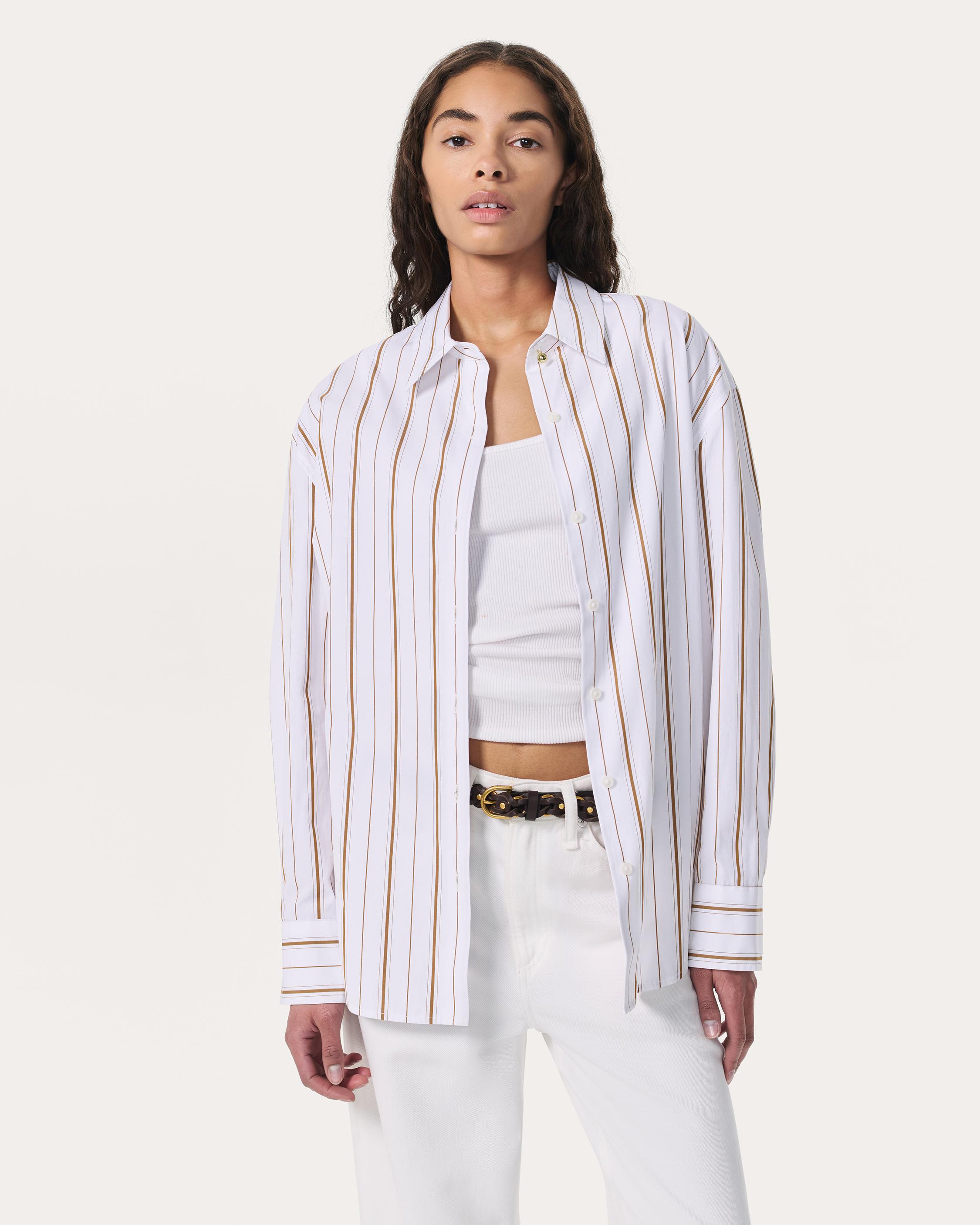 Jessica Striped Poplin Shirt