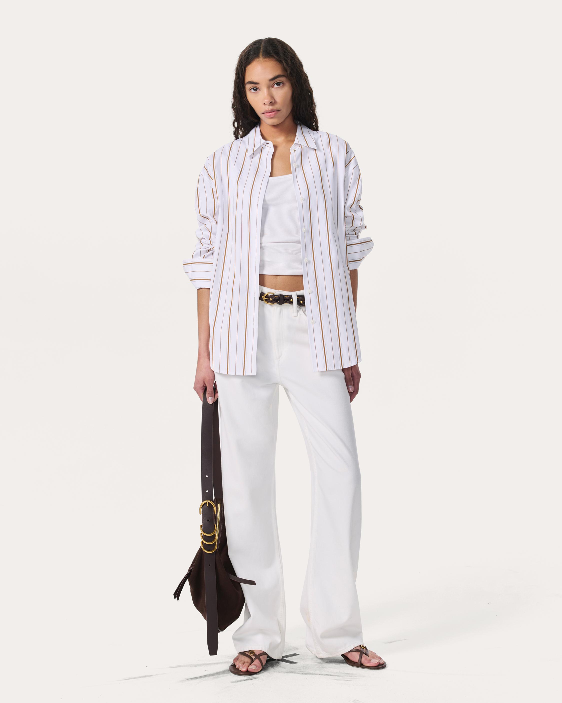Jessica Striped Poplin Shirt - image 3