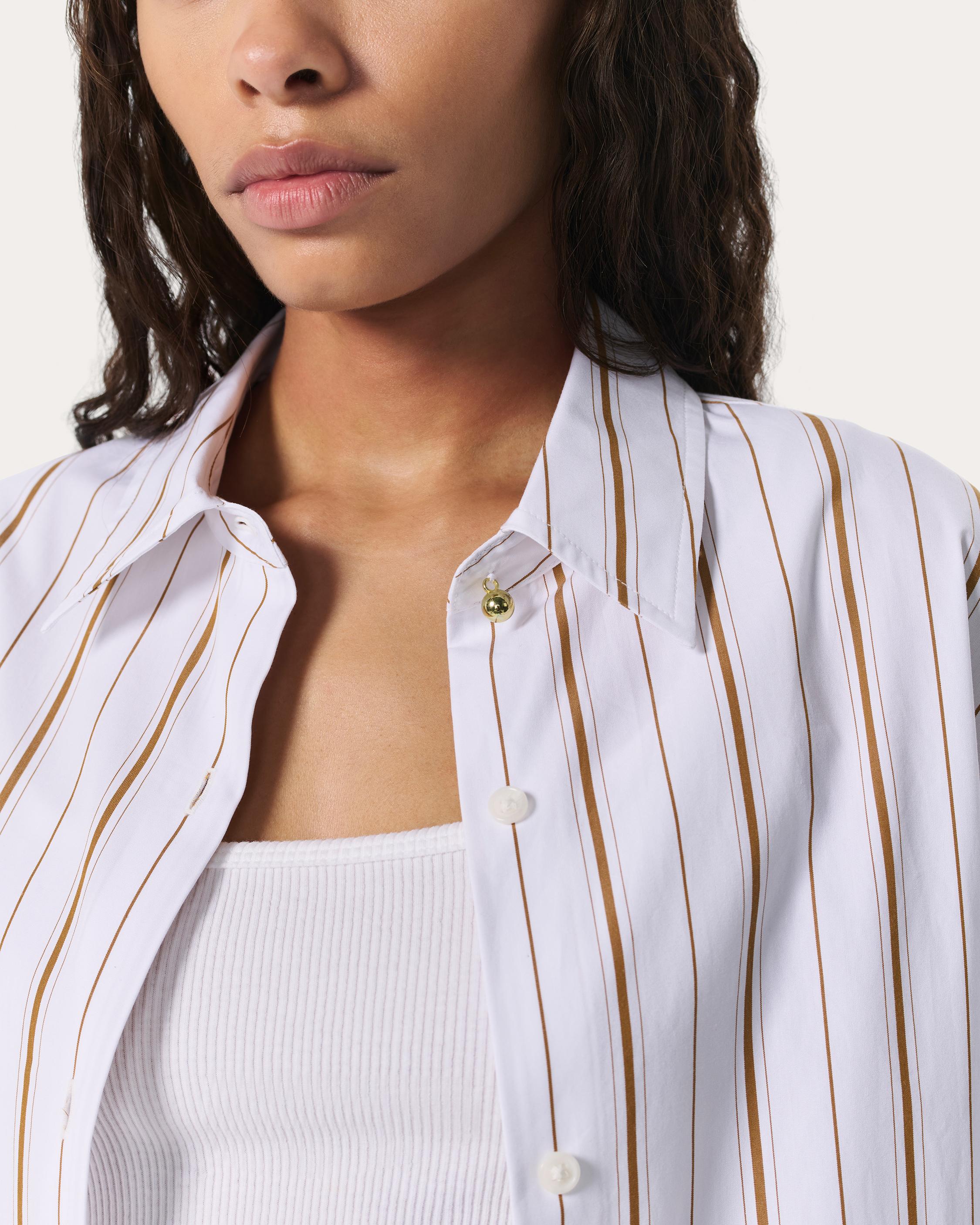 Jessica Striped Poplin Shirt - image 4