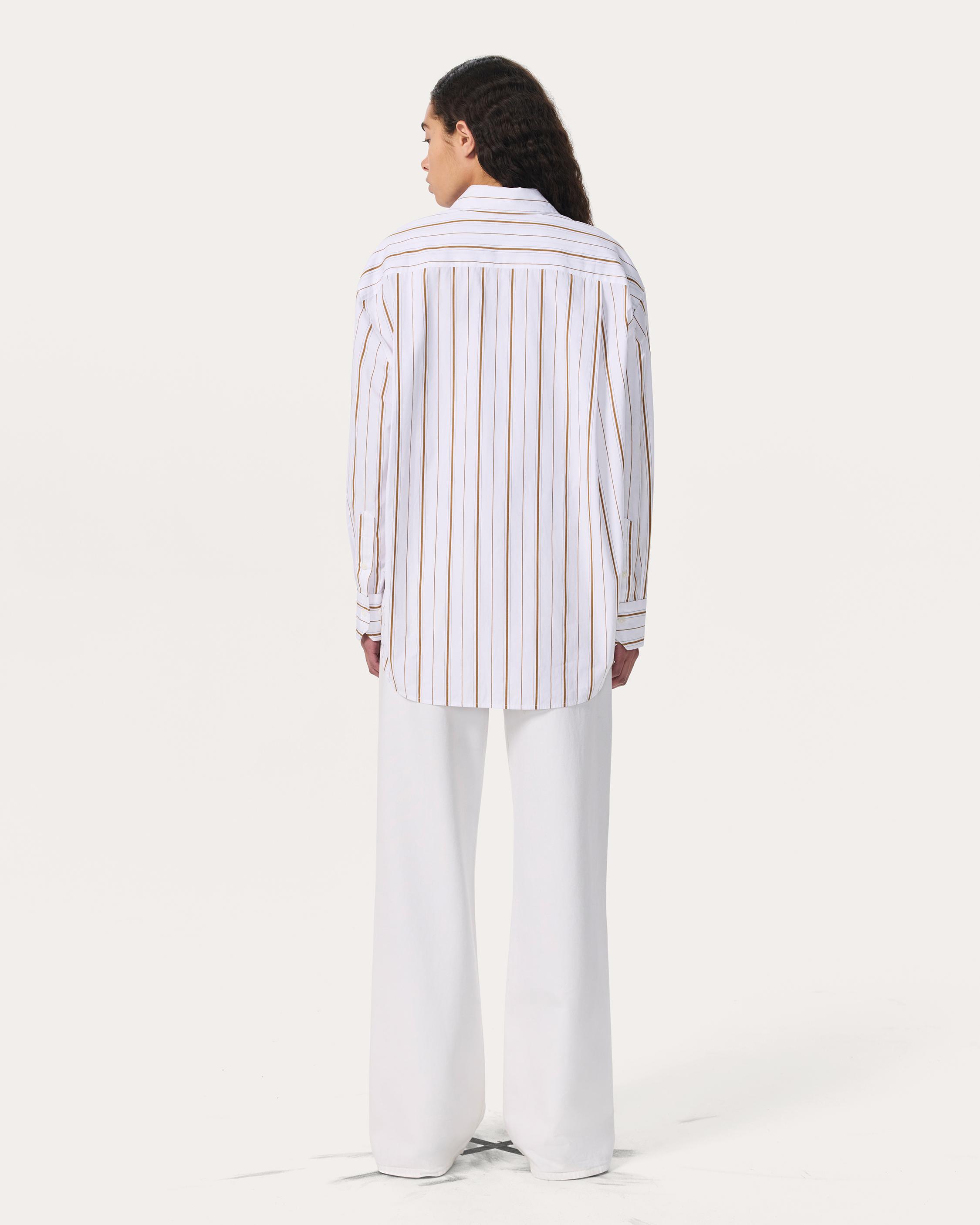 Jessica Striped Poplin Shirt image number 6