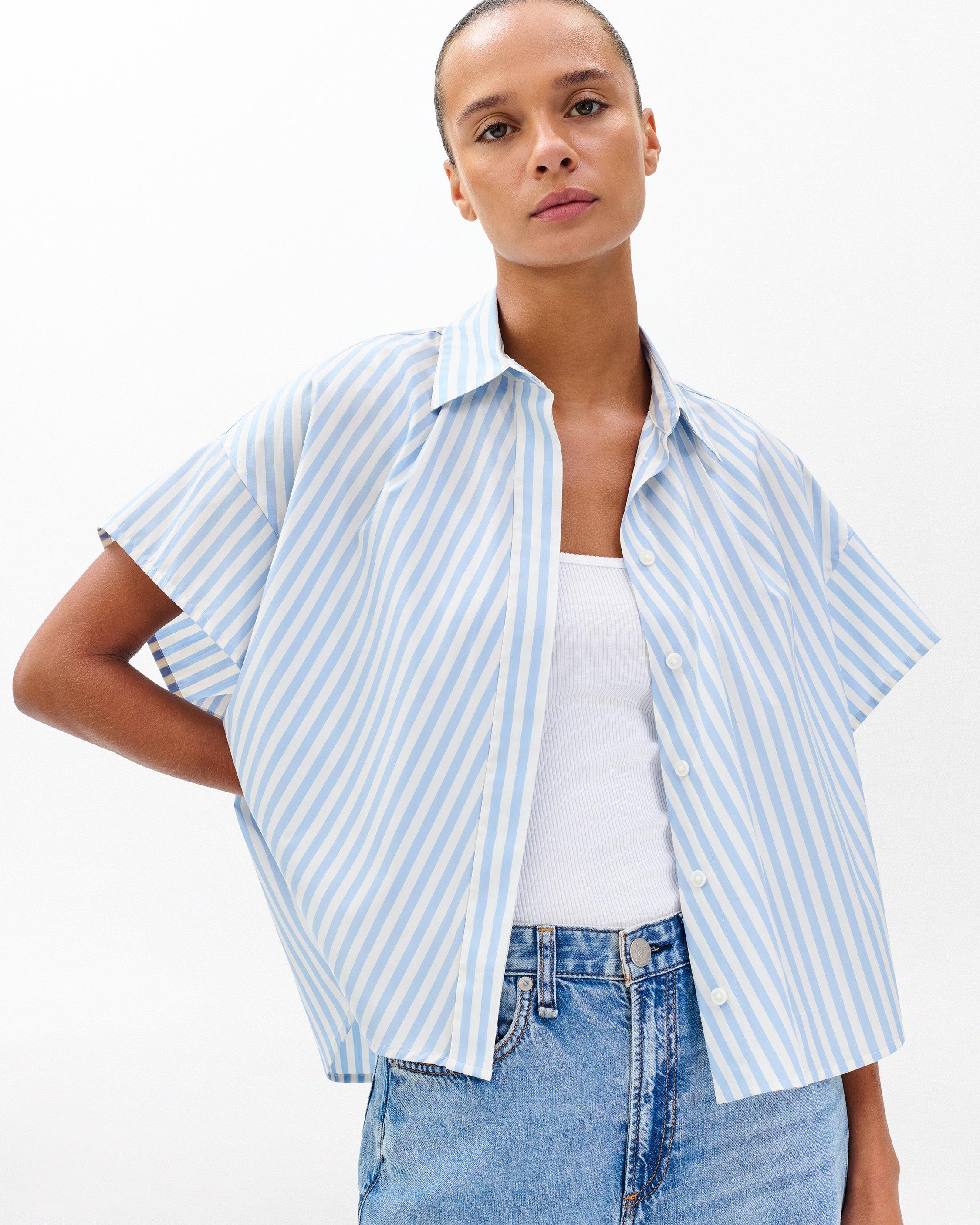 Martha Striped Short-Sleeve Shirt image number 3
