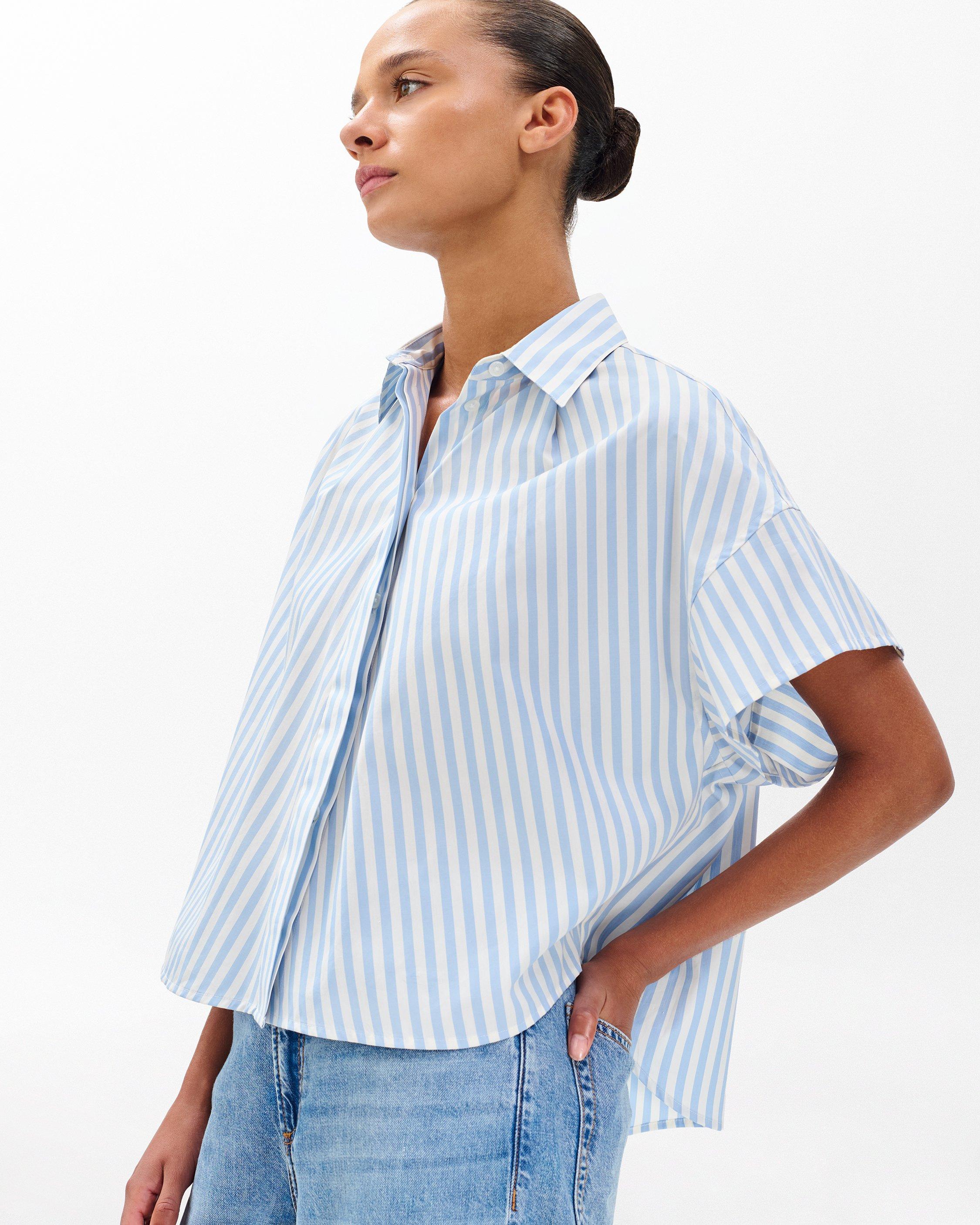 Martha Striped Short-Sleeve Shirt image number 4