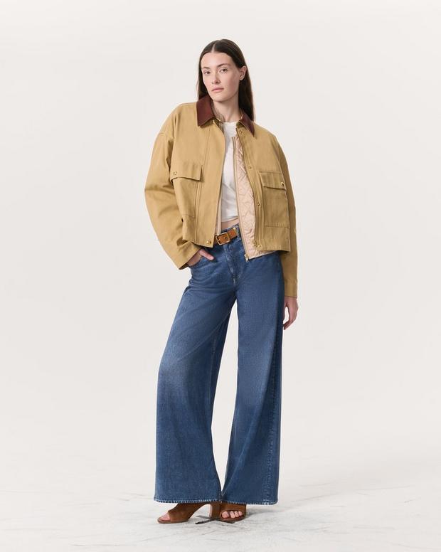 Nonie 2-in-1 Cotton Twill Jacket - Beige | rag & bone Nonie 2-in-1 Cotton Twill Jacket - Beige | rag & bone