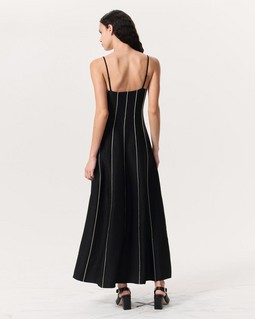 Kennedy Bead-Striped Maxi Dress - Black | rag & bone Kennedy Bead-Striped Maxi Dress - Black | rag & bone
