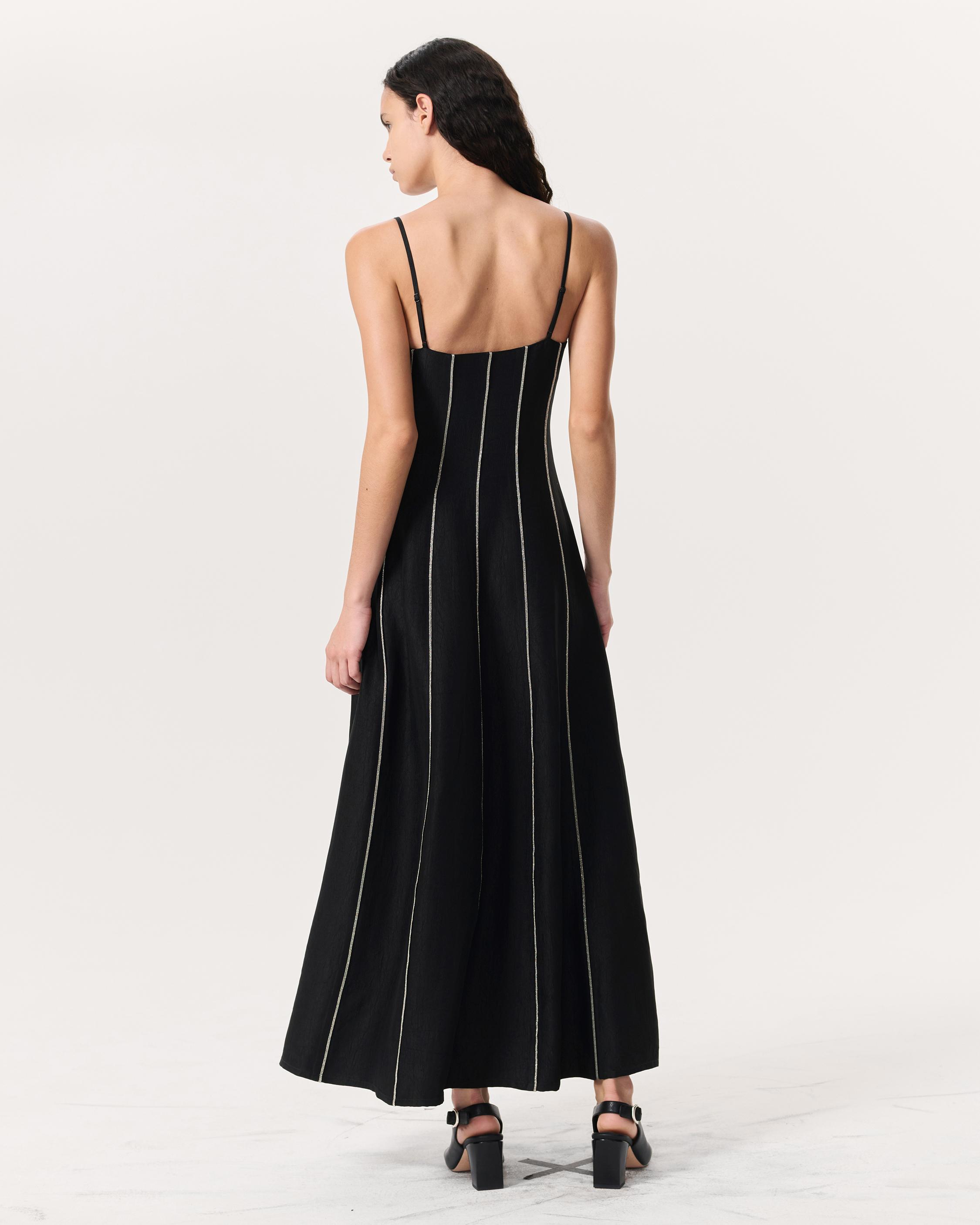 Kennedy Bead-Striped Maxi Dress