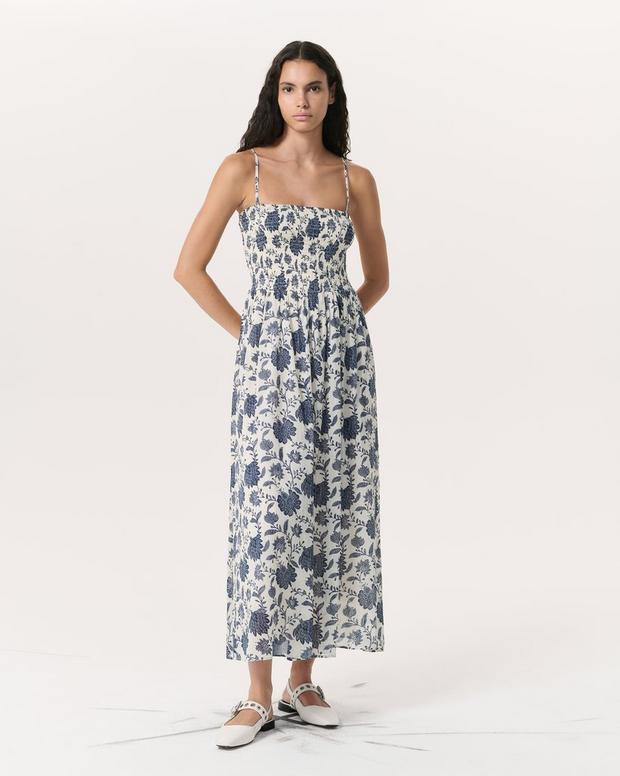 Hallie Floral Cotton-Silk Maxi Dress - Cream Floral | rag & bone Hallie Floral Cotton-Silk Maxi Dress - Cream Floral | rag & bone