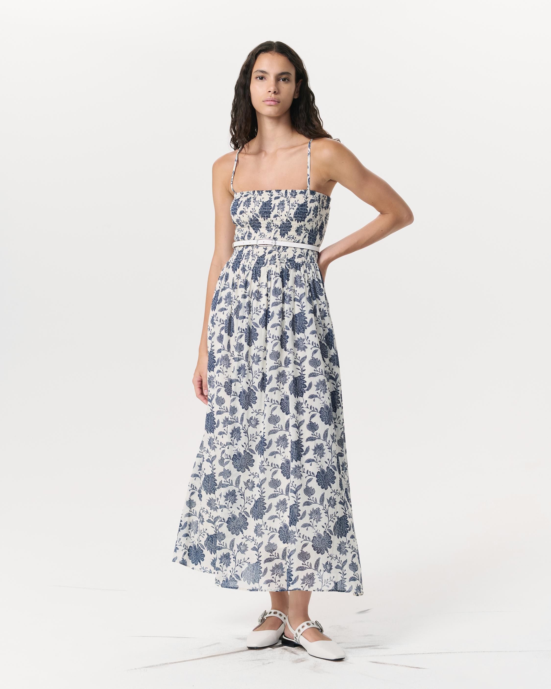 Hallie Floral Cotton-Silk Maxi Dress - image 3
