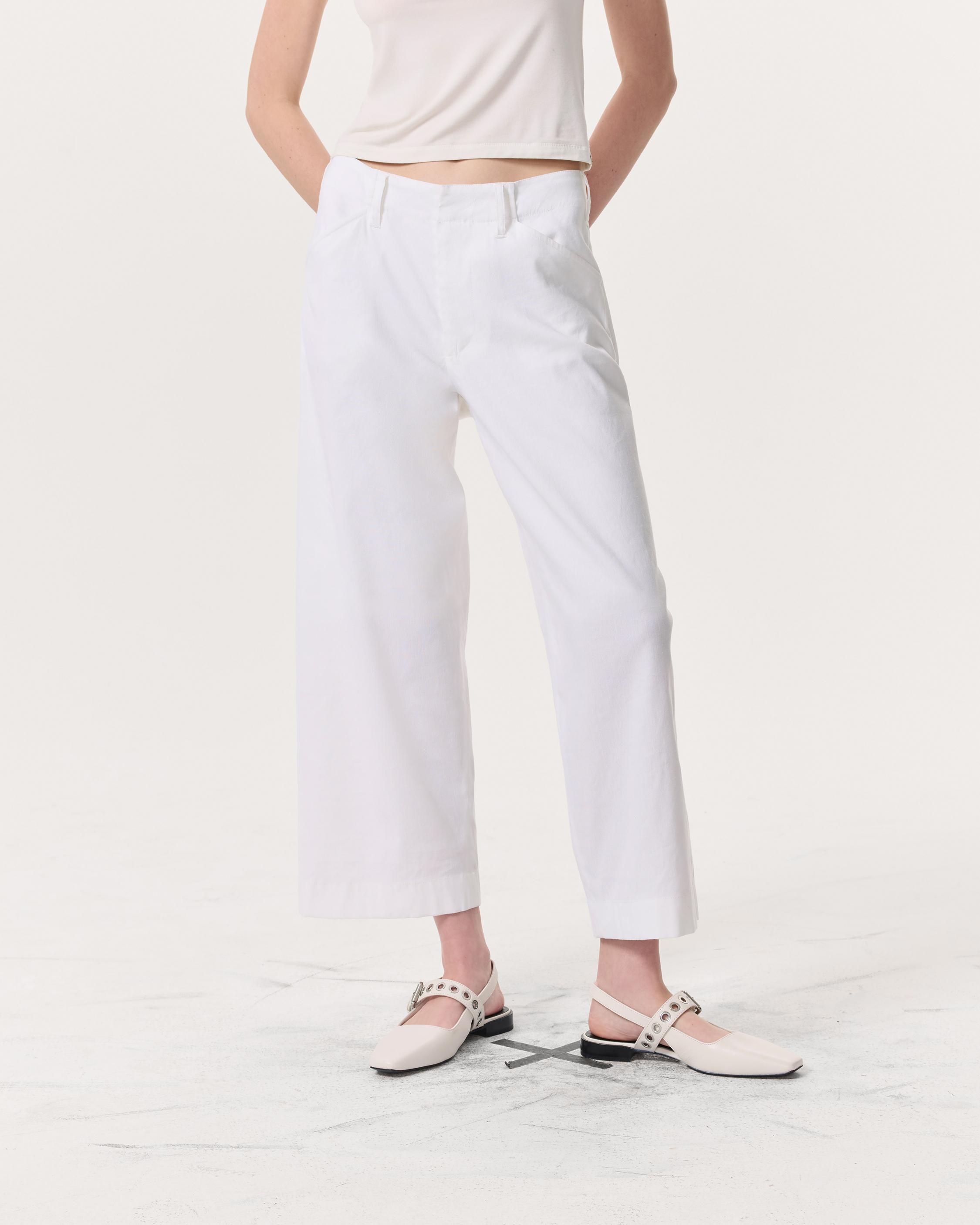 Banks Ankle-Length Linen-Blend Pants - image 3