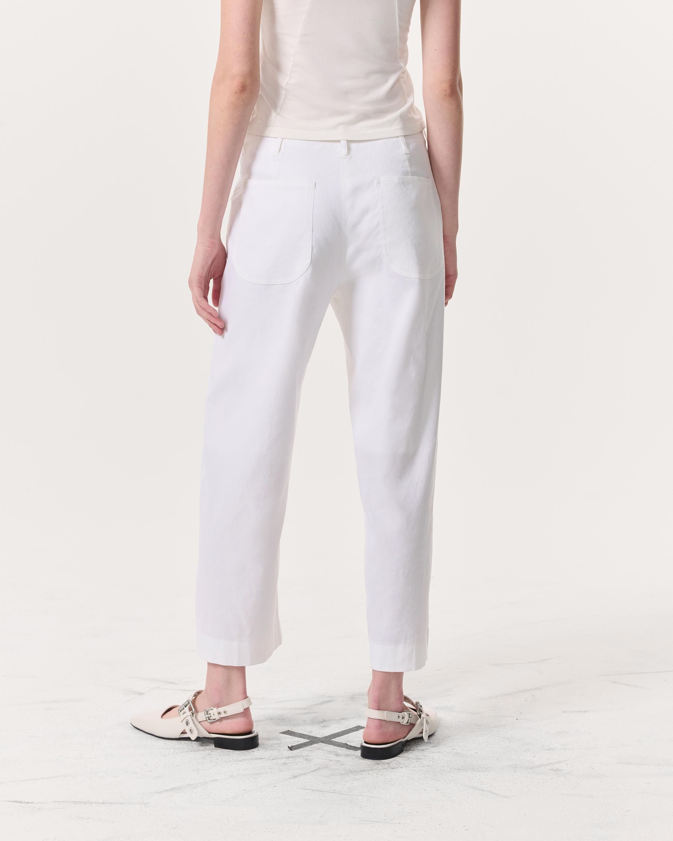 Banks Ankle-Length Linen-Blend Pants - image 5