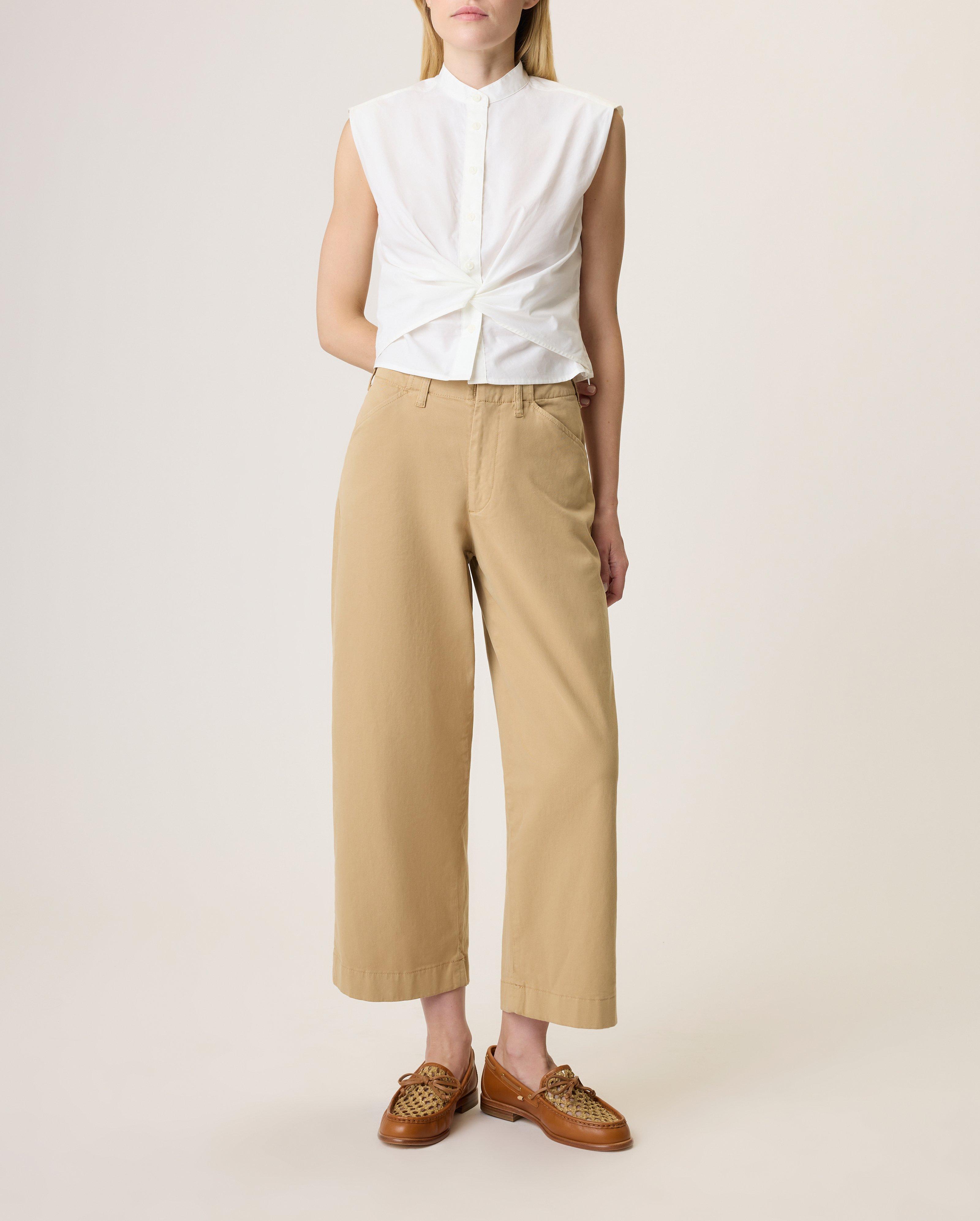 Rita Sleeveless Poplin Shirt image number 1