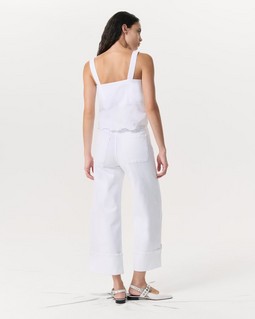 Clem Lace-Trim Poplin Tank Top - White | rag & bone Clem Lace-Trim Poplin Tank Top - White | rag & bone