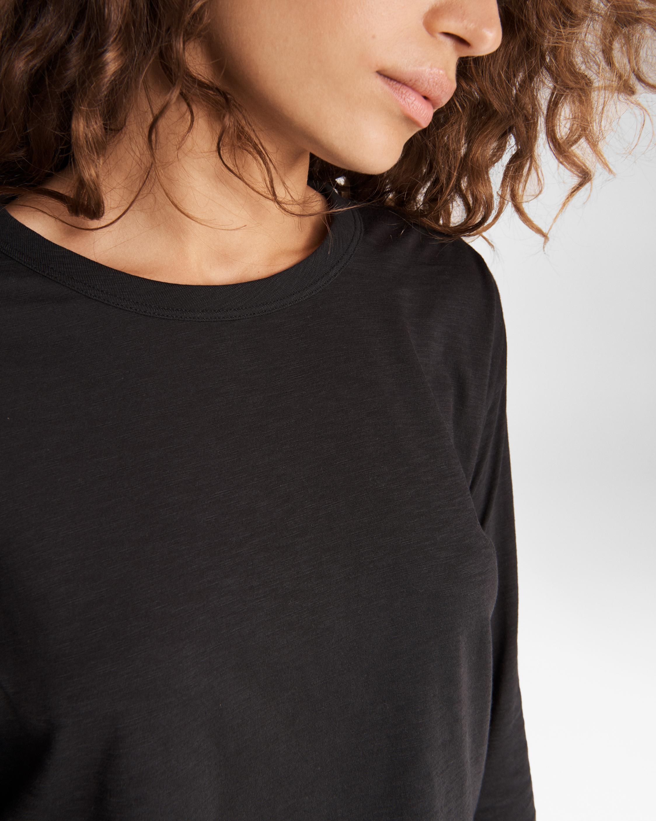 The Slub Cropped Long Sleeve image number 5