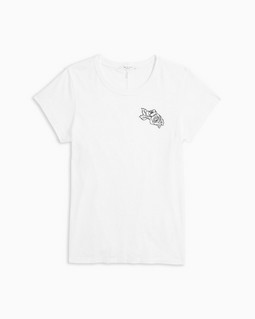 Scribble Rose Cotton Tee image number 6