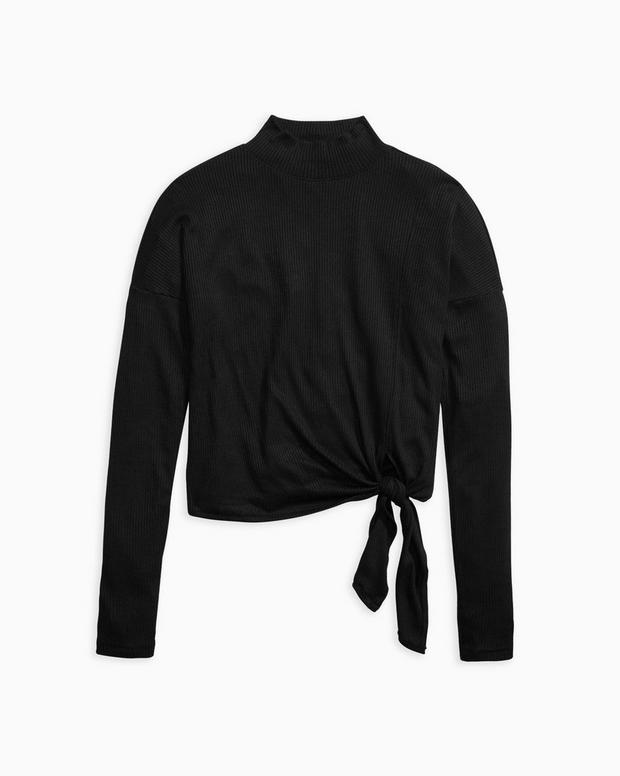 The Rib Knit Tie Turtleneck image number 6