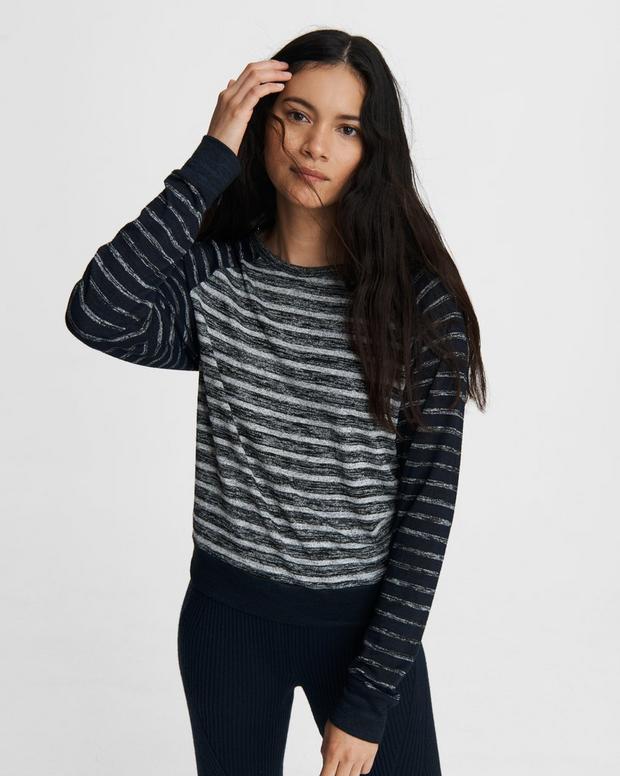 The Knit Striped Pullover image number 1