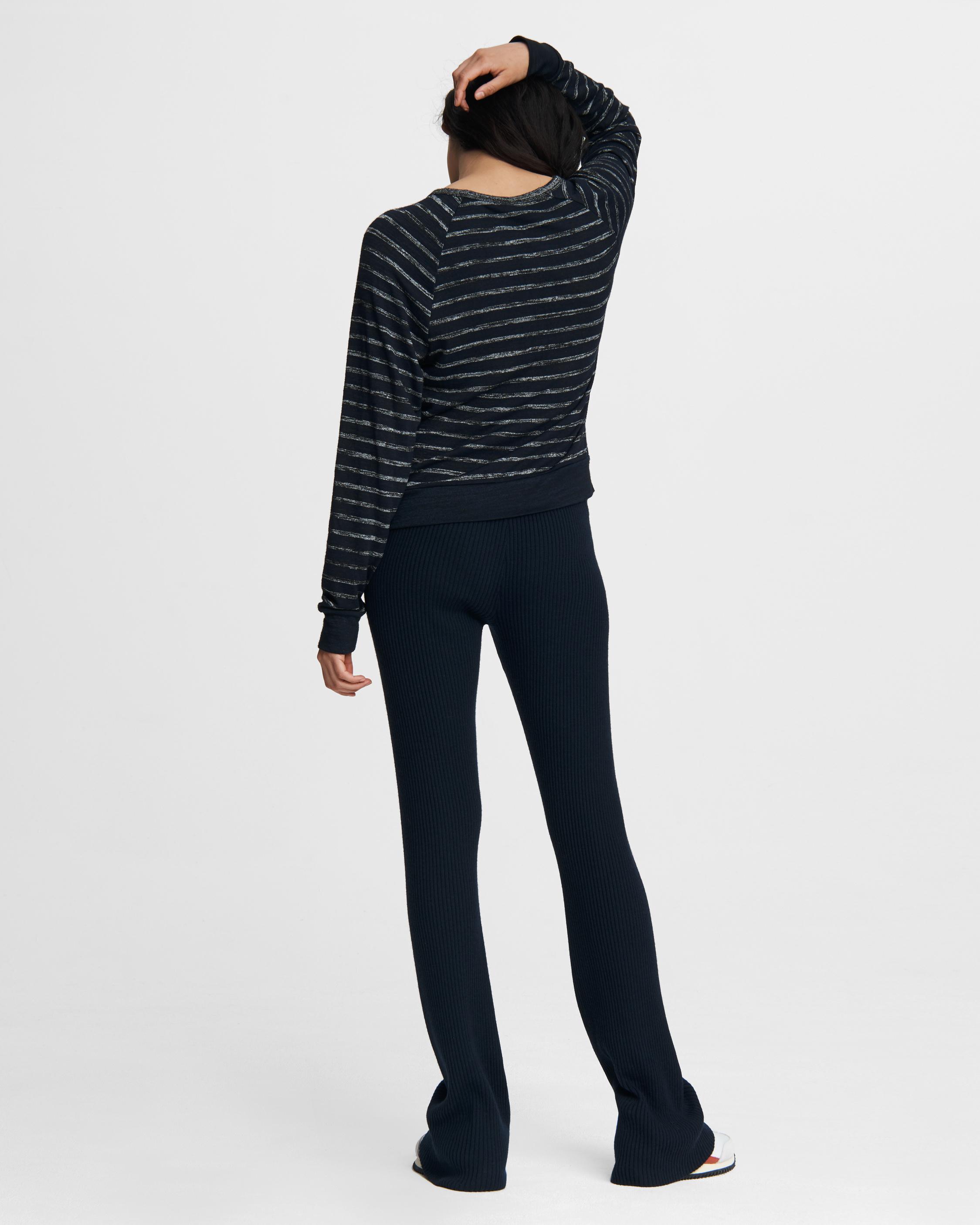 The Knit Rib Flare Pants