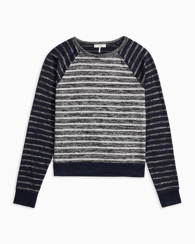 The Knit Striped Pullover image number 6