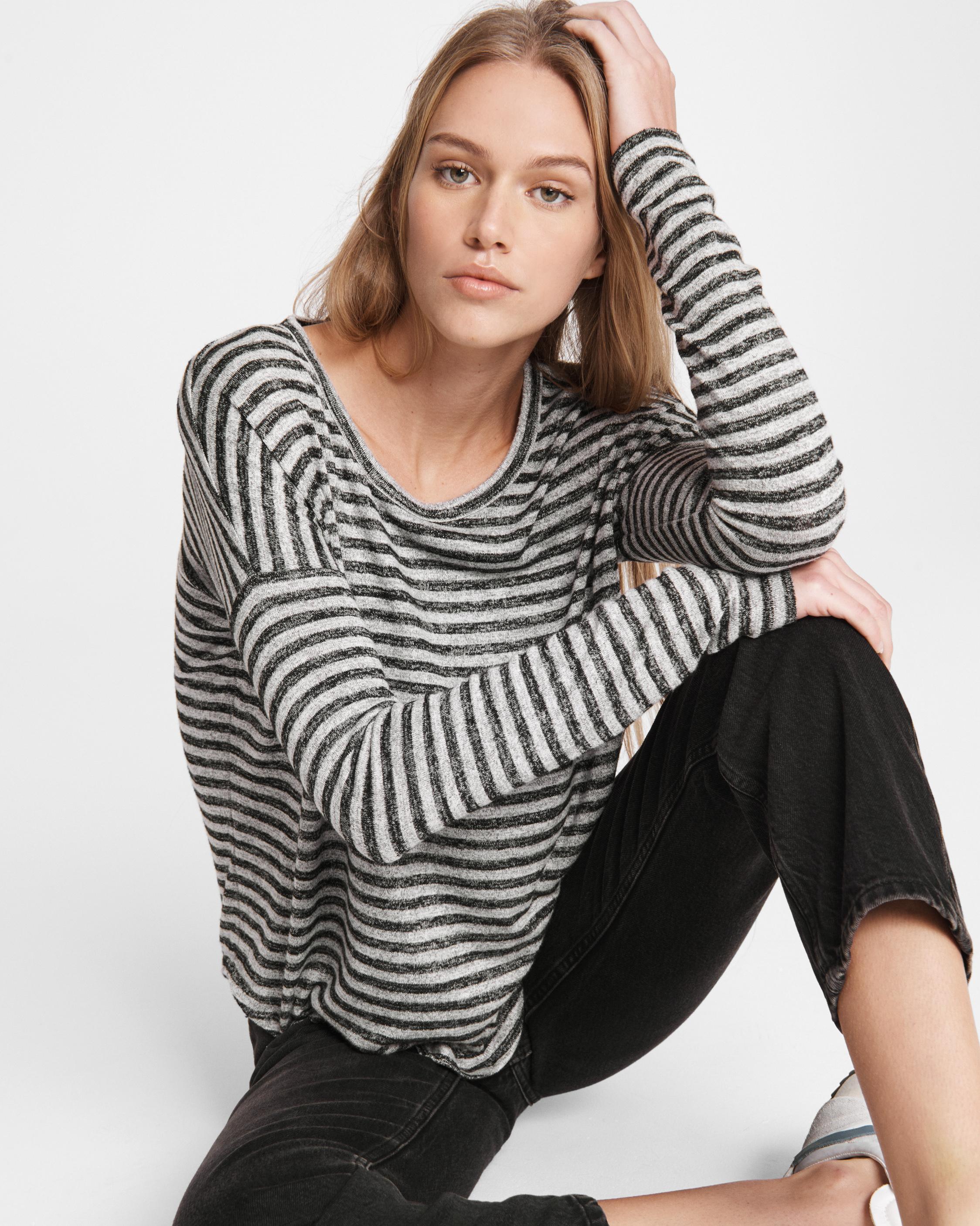 The Knit Striped Long Sleeve