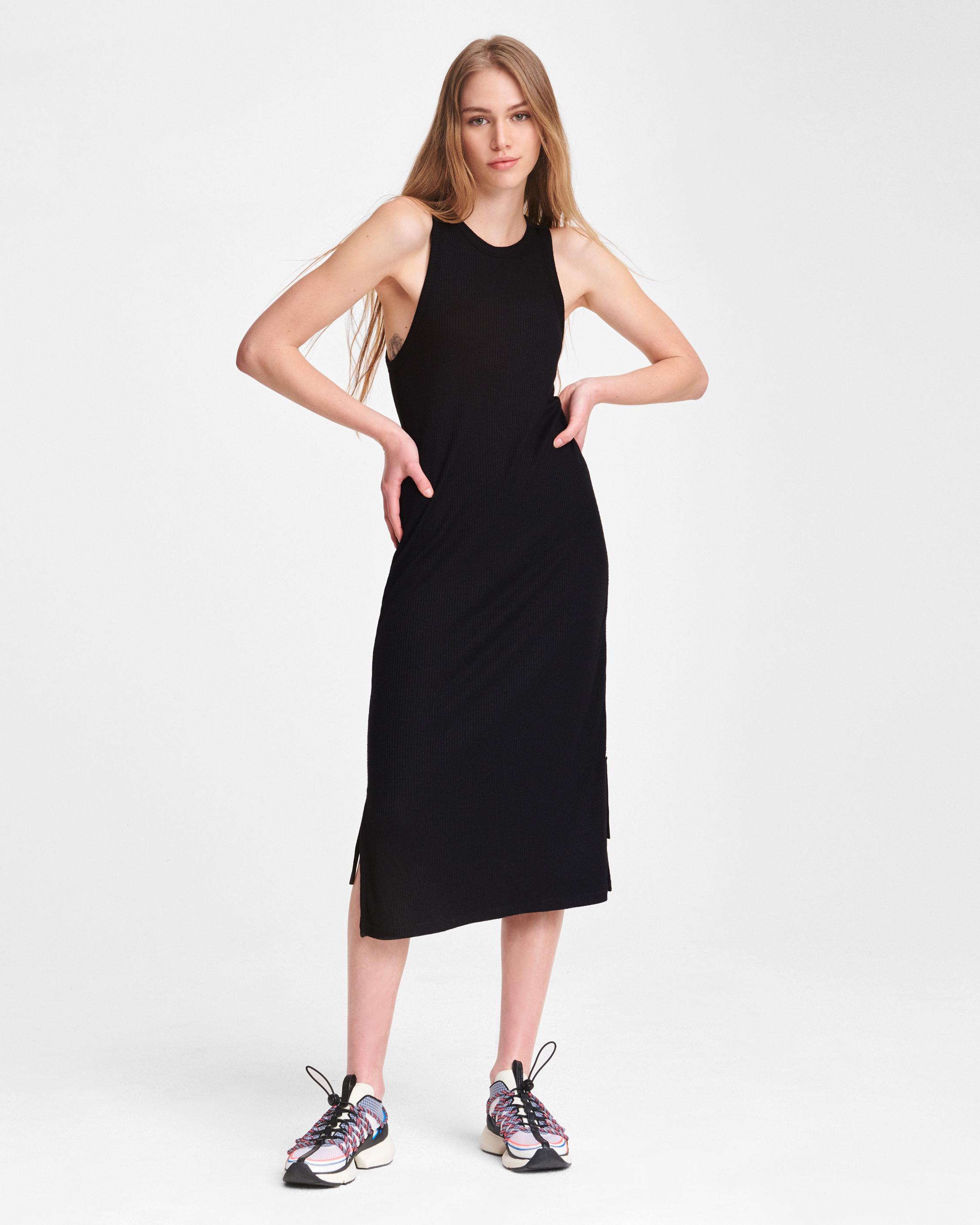 It's Not Personal Black Tank Midi Dress FINAL SALE