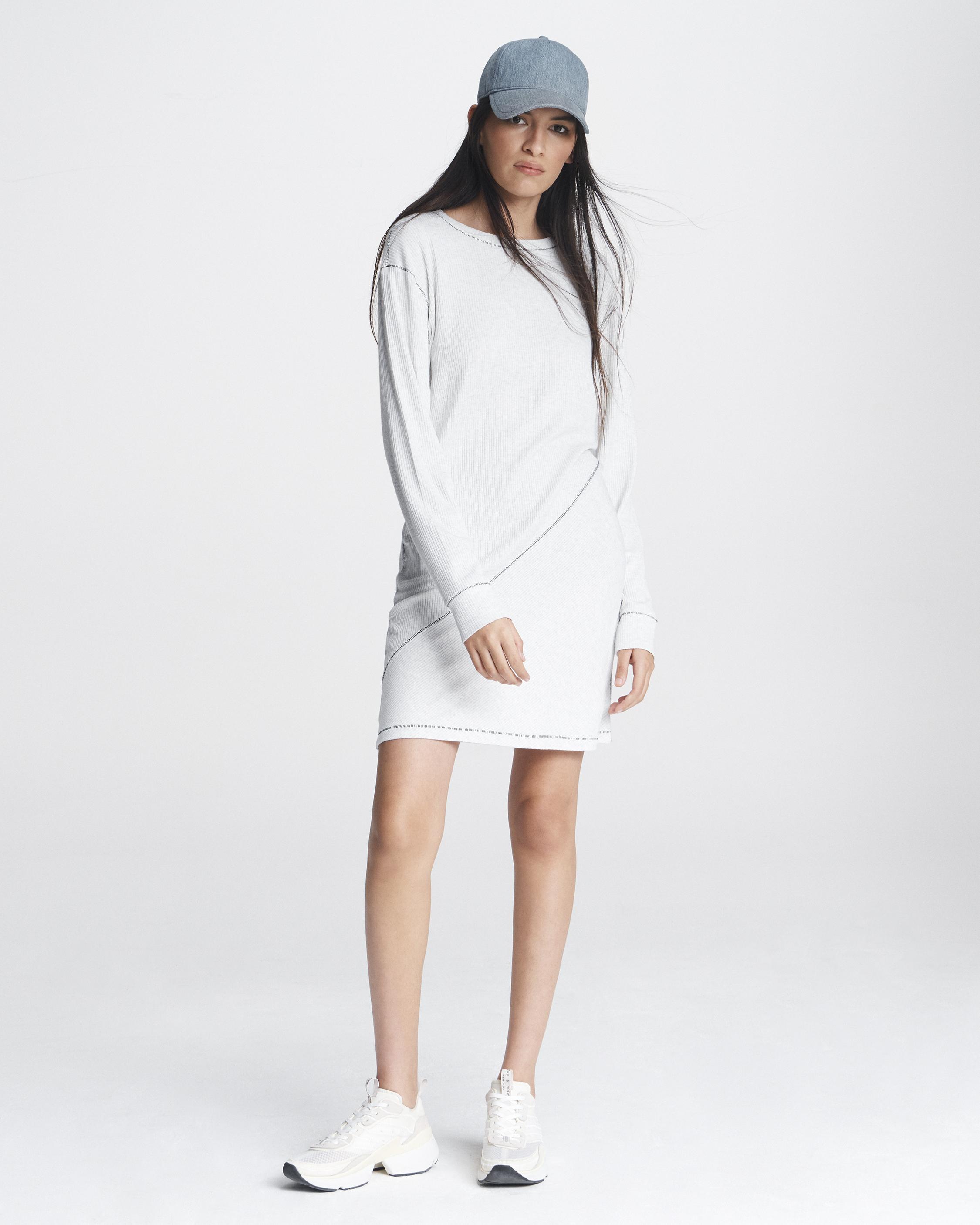 The Knit Long Sleeve Ribbed Mini Dress | rag u0026 bone