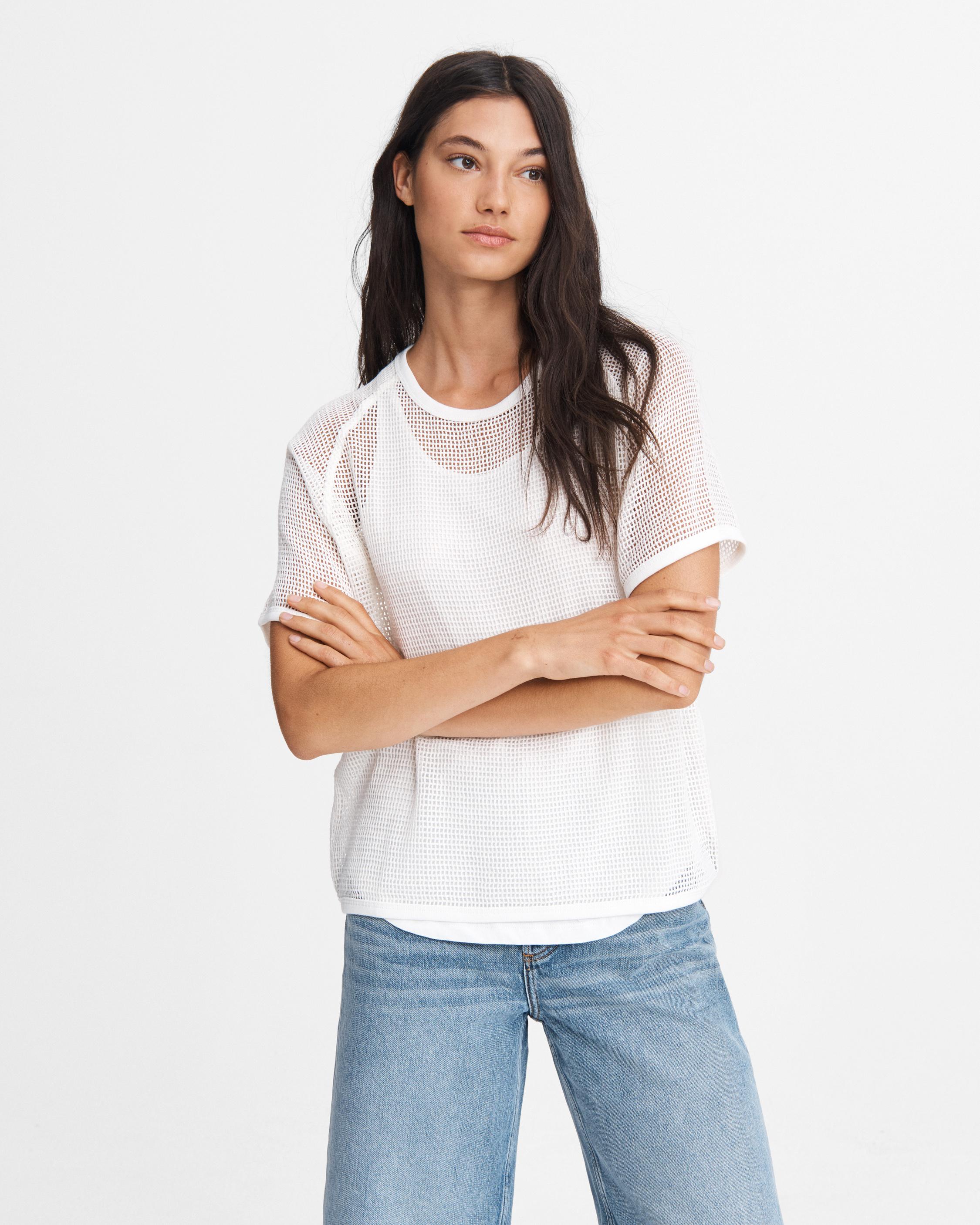 Valencia Mesh Layering Tee (print)