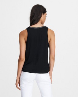 THE KNIT COLORBLOCK JERSEY TANK image number 2