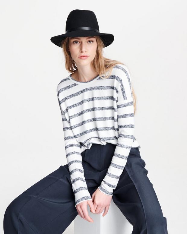 The Knit Striped Tee image number 1
