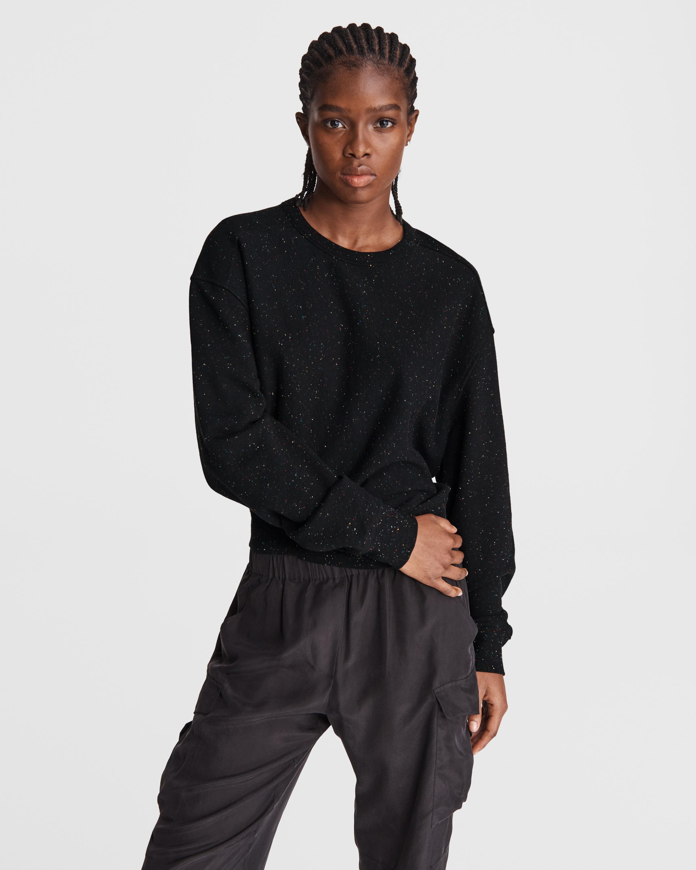 City Terry Sweatshirt Black Multi rag bone