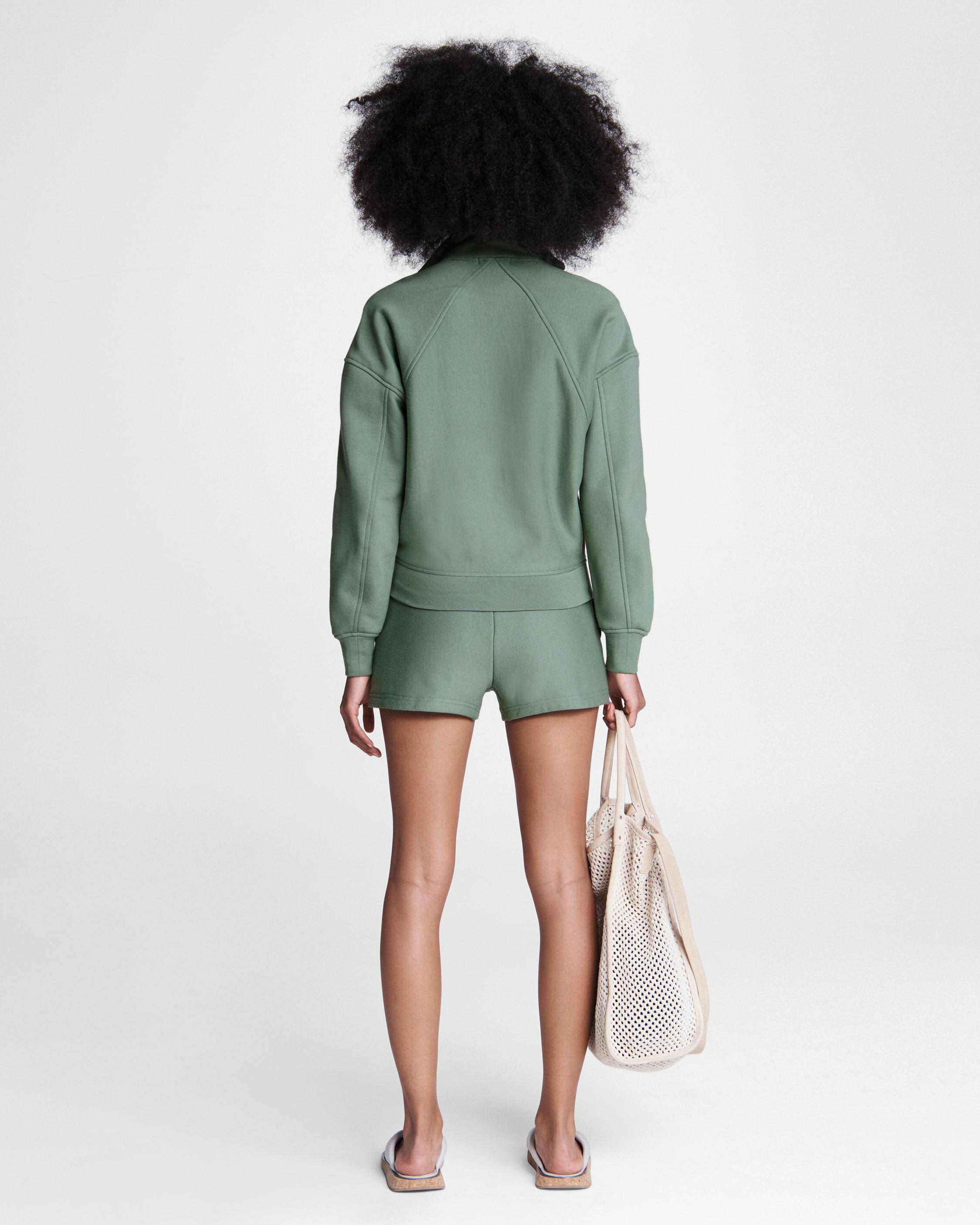 City Half Zip Terry Pullover - Green Fog | rag & bone