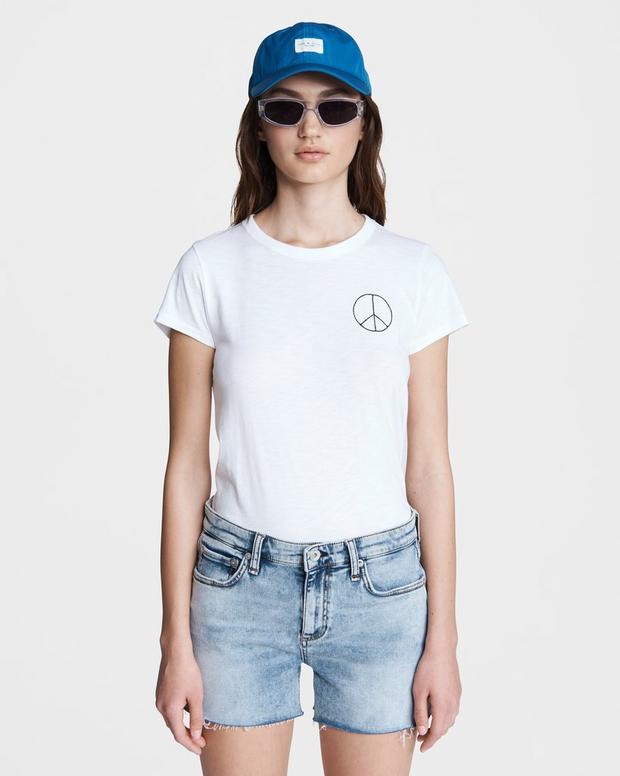 Peace Sign Cotton Tee image number 1