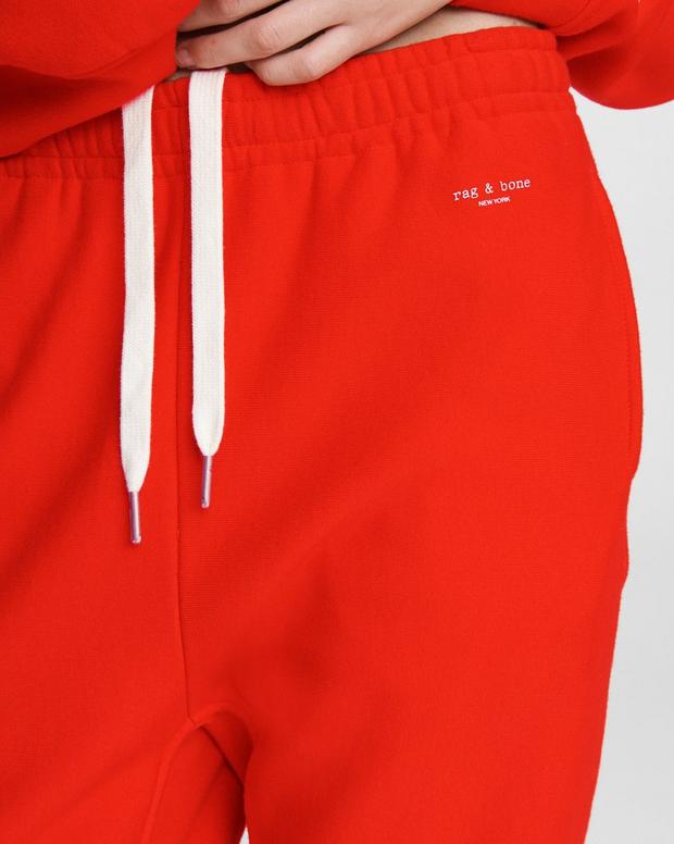 City Terry Sweatpant - Battle Red | rag & bone City Terry Sweatpant - Battle Red | rag & bone