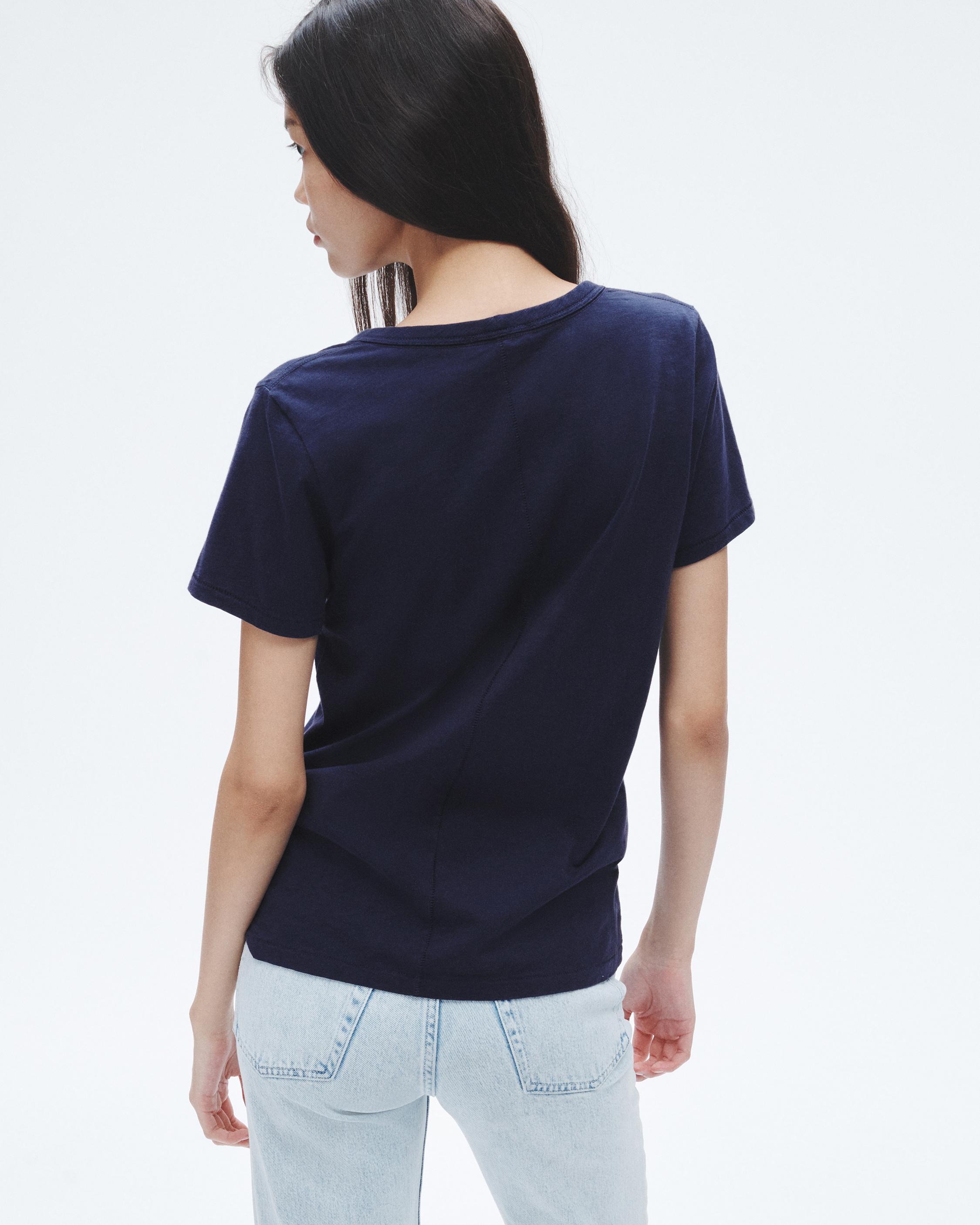 The Slub V-Neck Tee image number 5