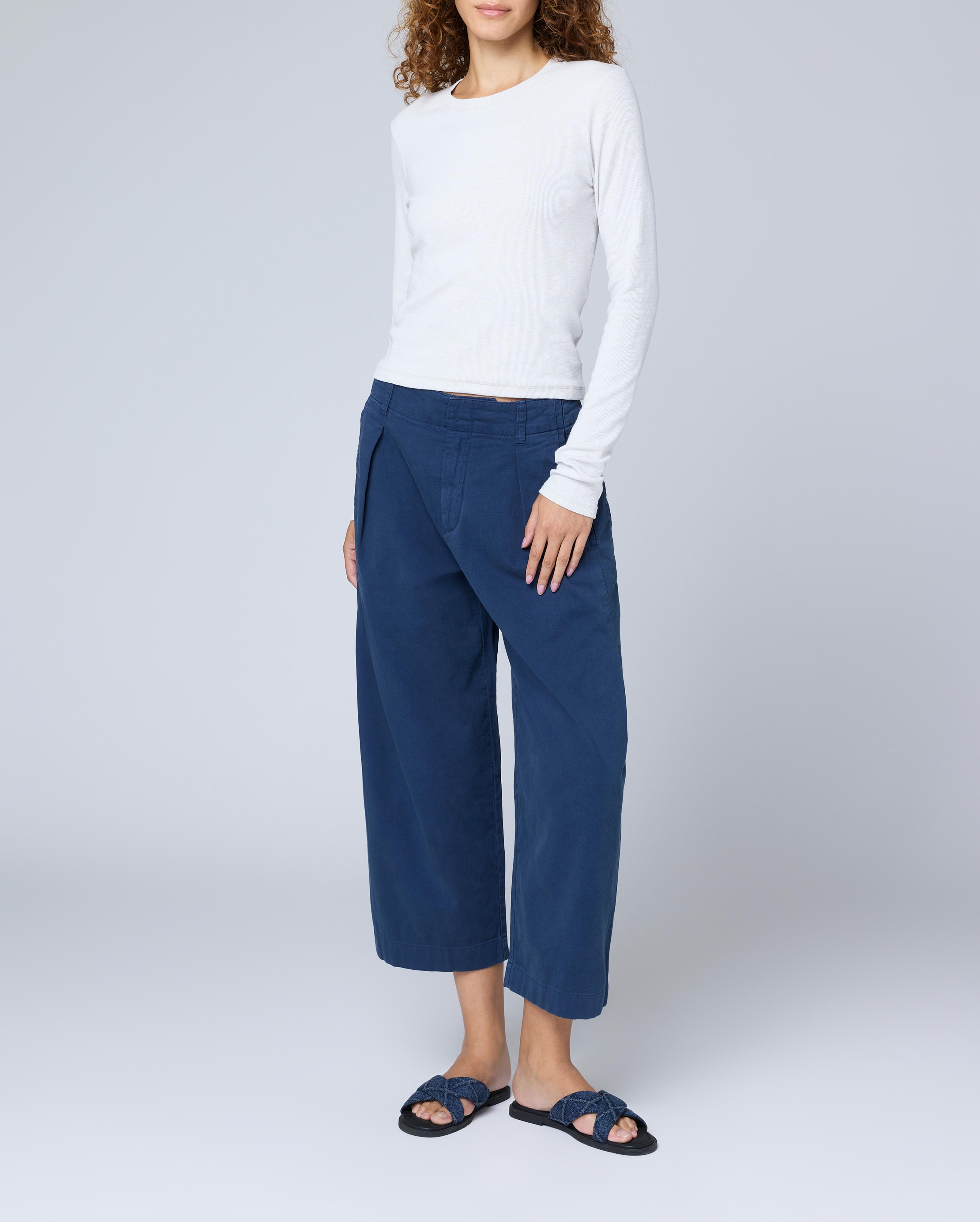 Cropped Longsleeve Rib T-Shirt image number 1