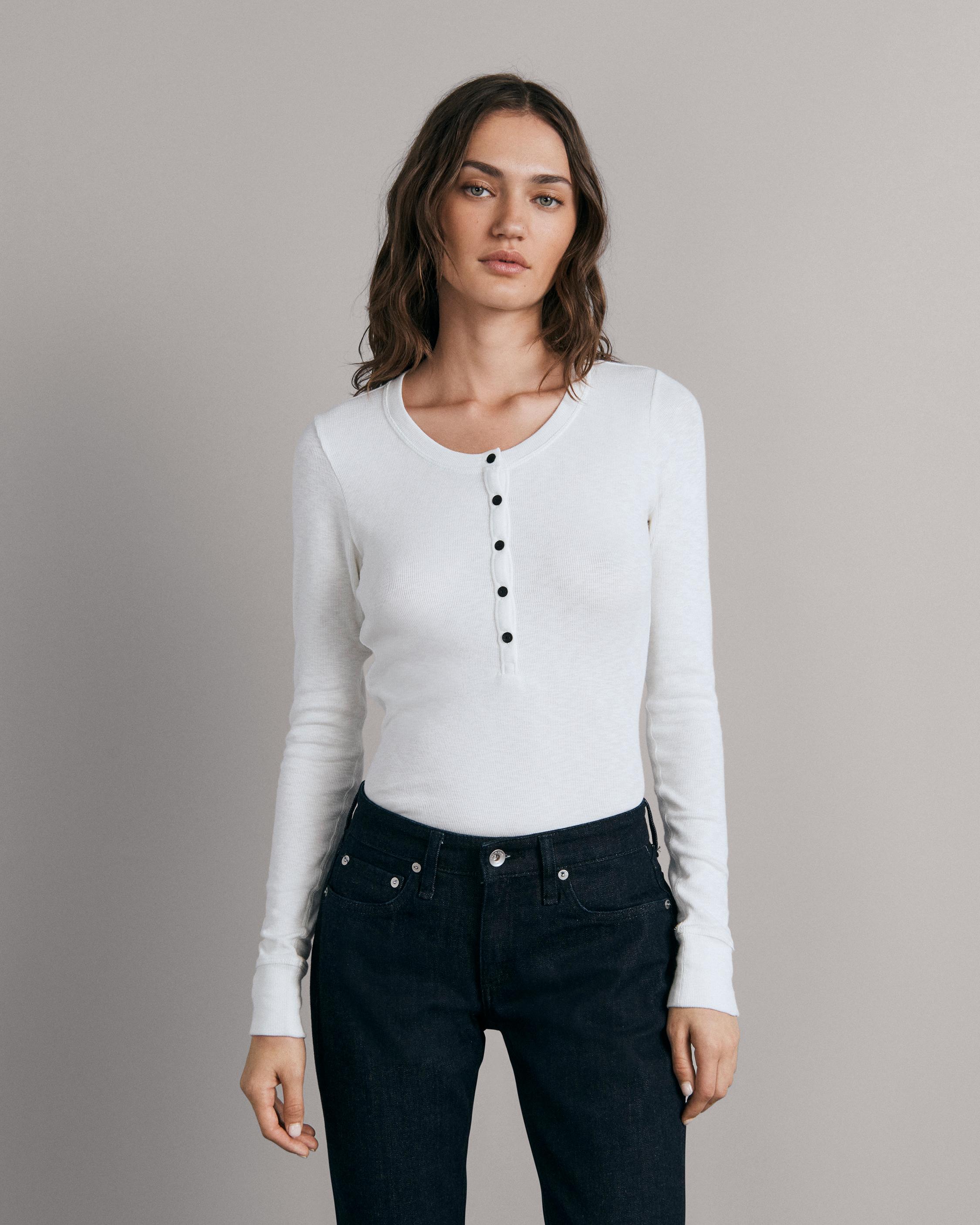 Core Rib Henley Shirt image number 1