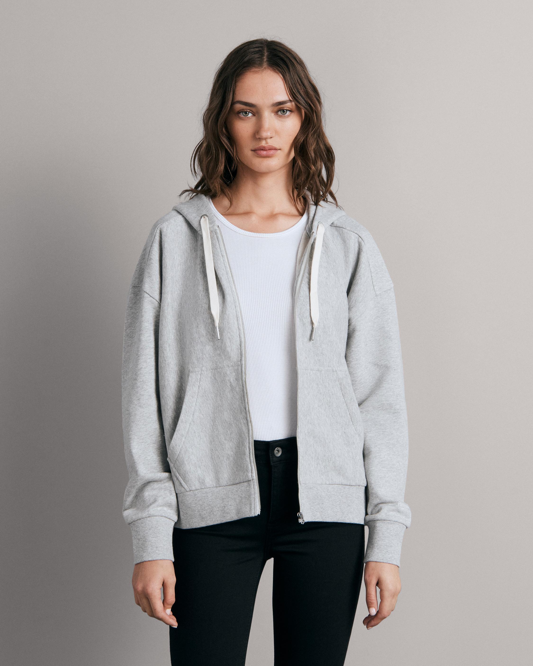 Icon Cotton Zip Hoodie rag bone