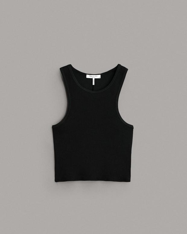 Essential Rib Cropped Tank image number 2