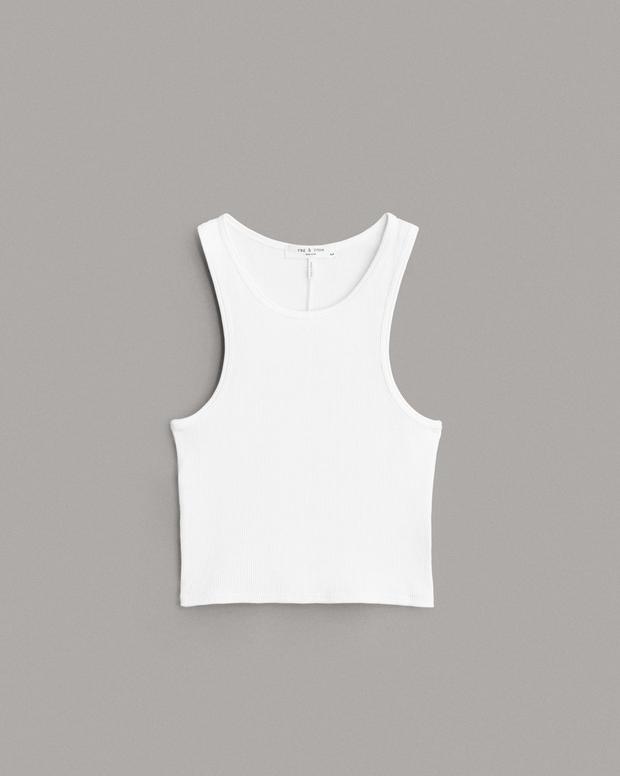 Essential Rib Cropped Tank image number 2