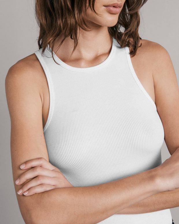 Essential Rib Cropped Tank image number 6