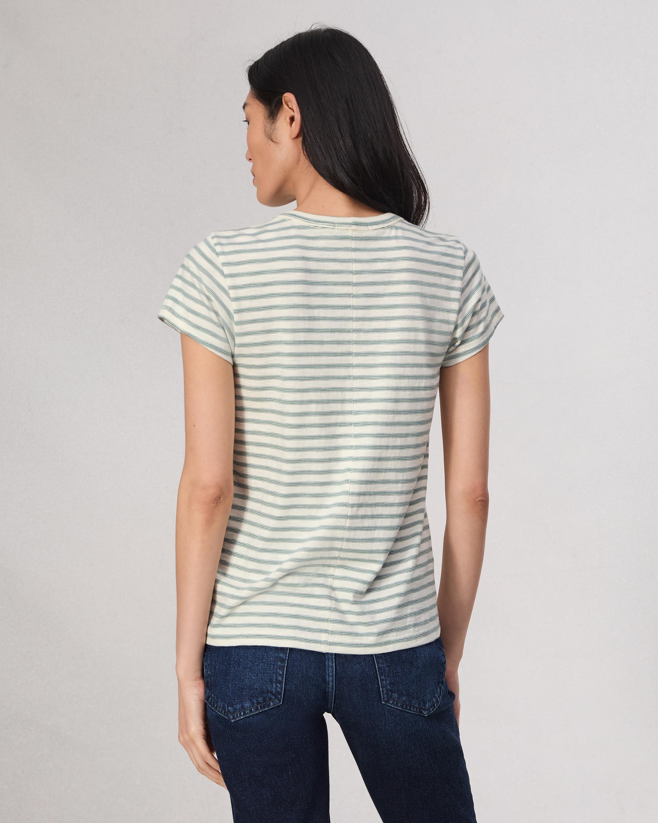 The Slub Striped Tee image number 5