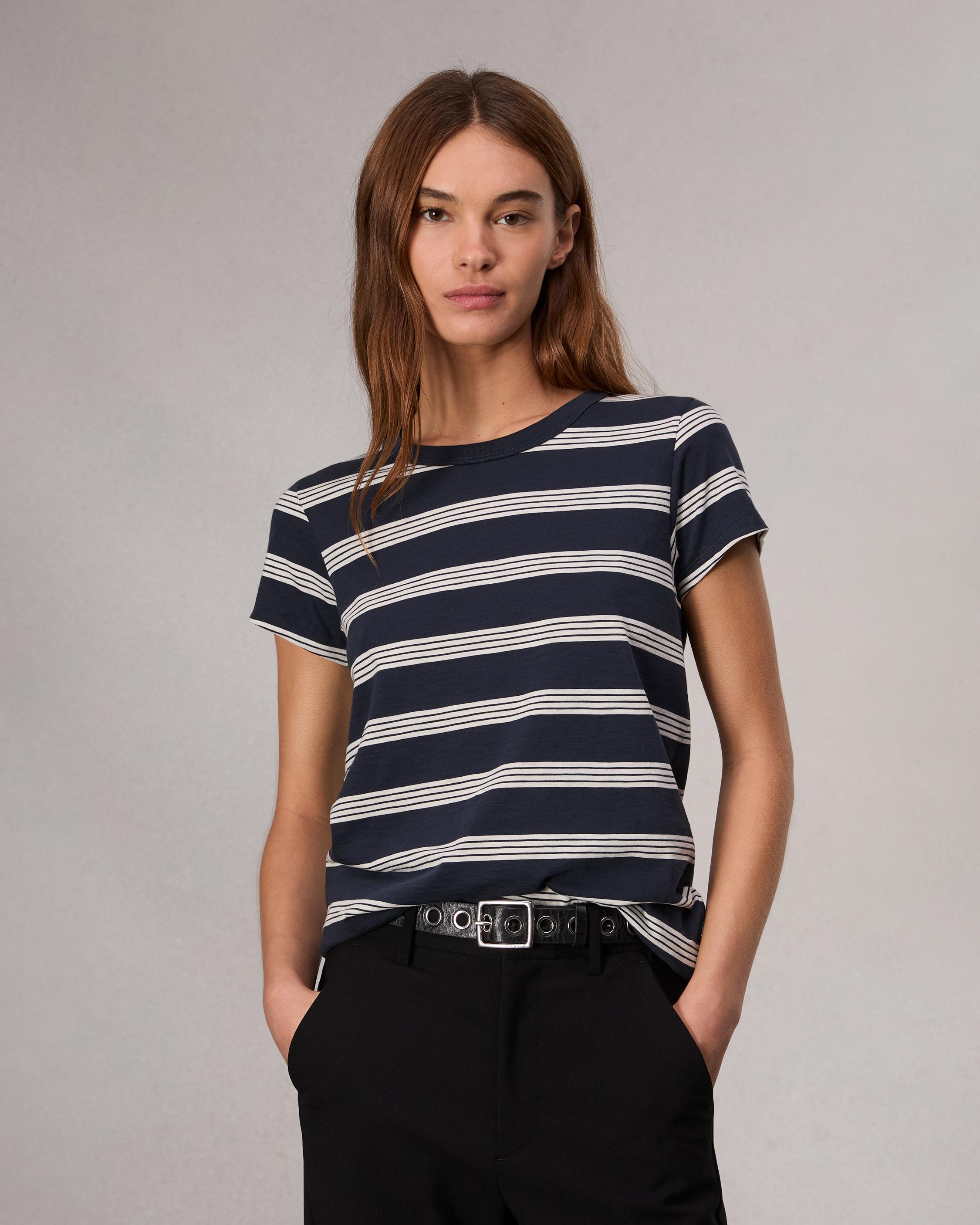 The Slub Striped Tee image number 1